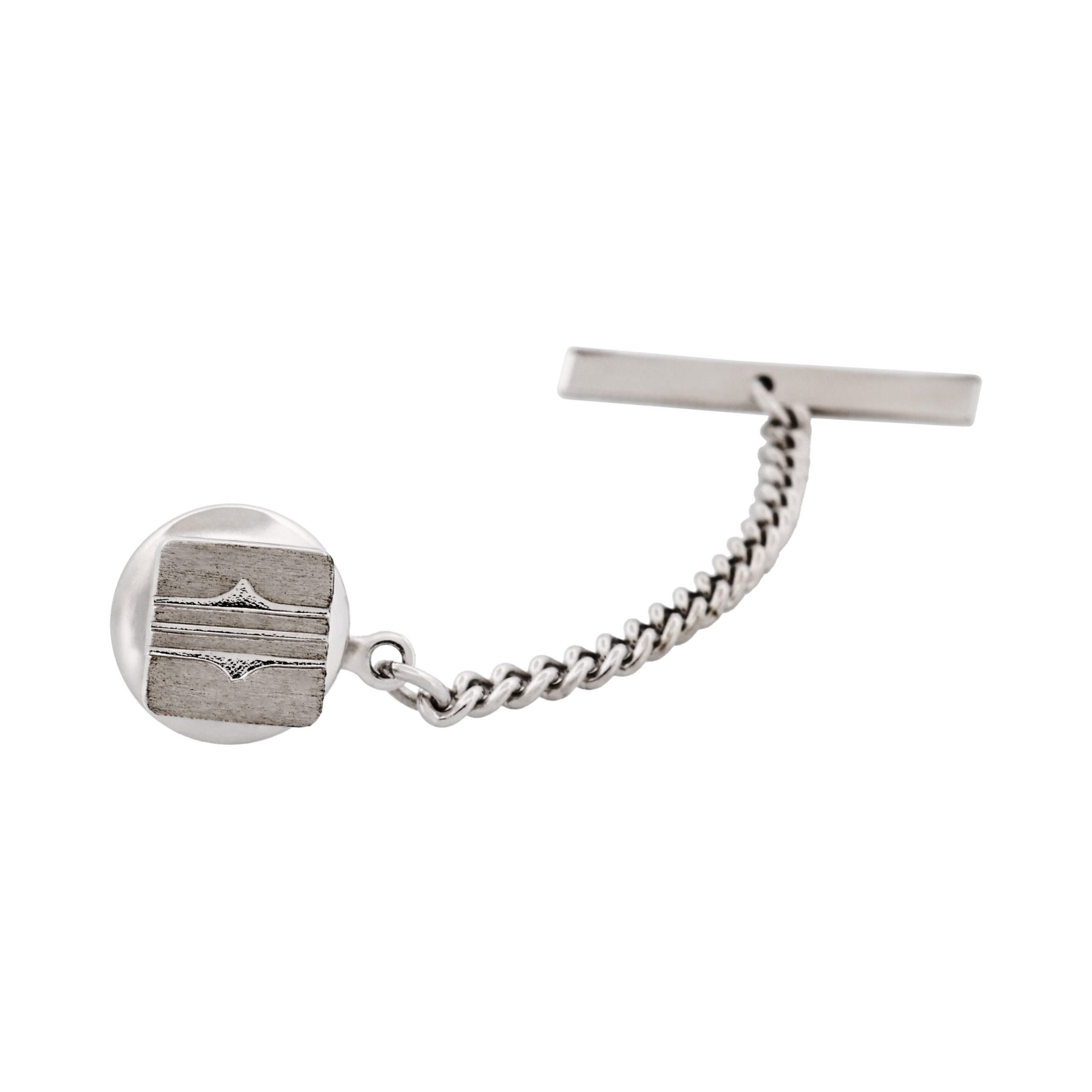 Rhodium Plated Tie Tak