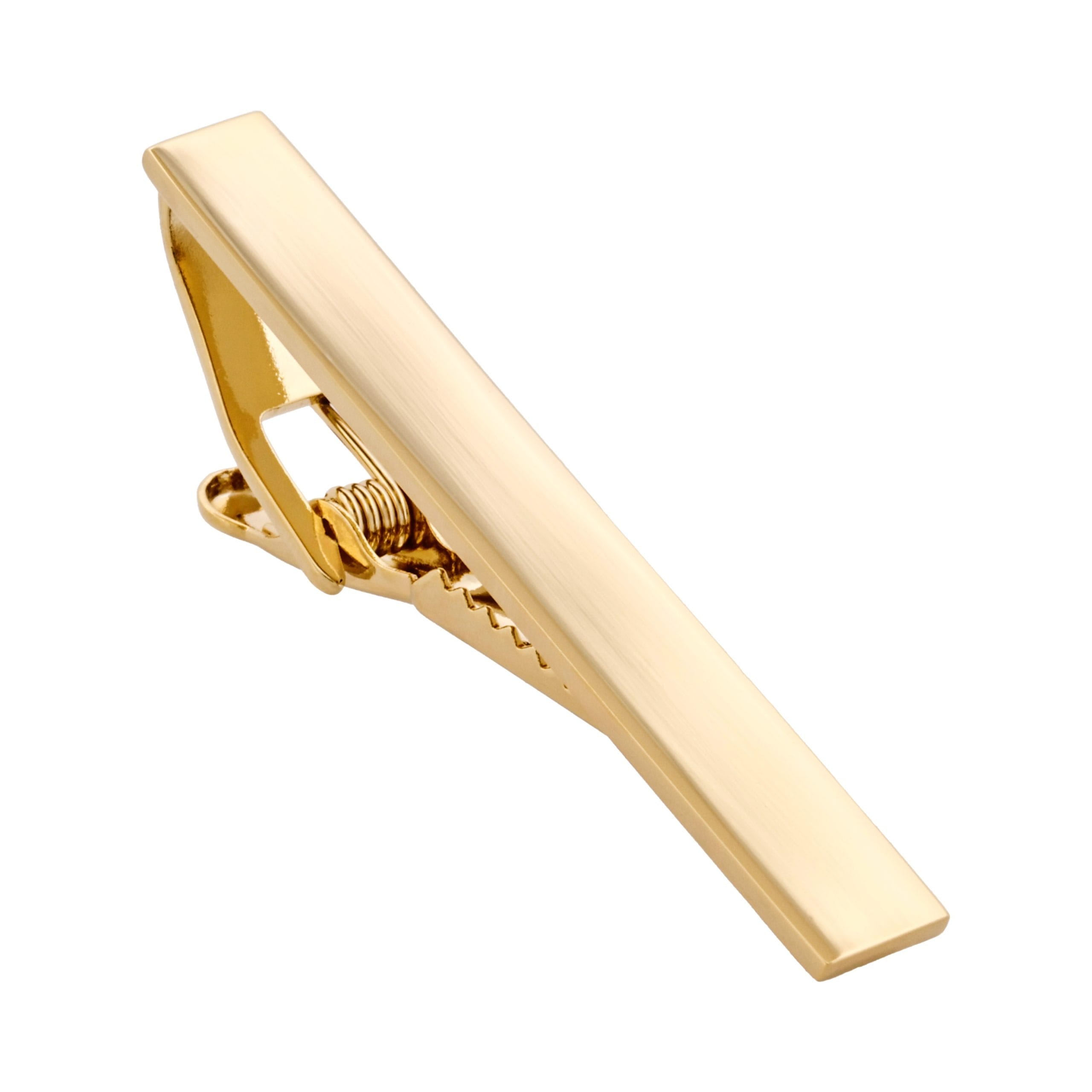 Polished Gold Plated Tie Clip