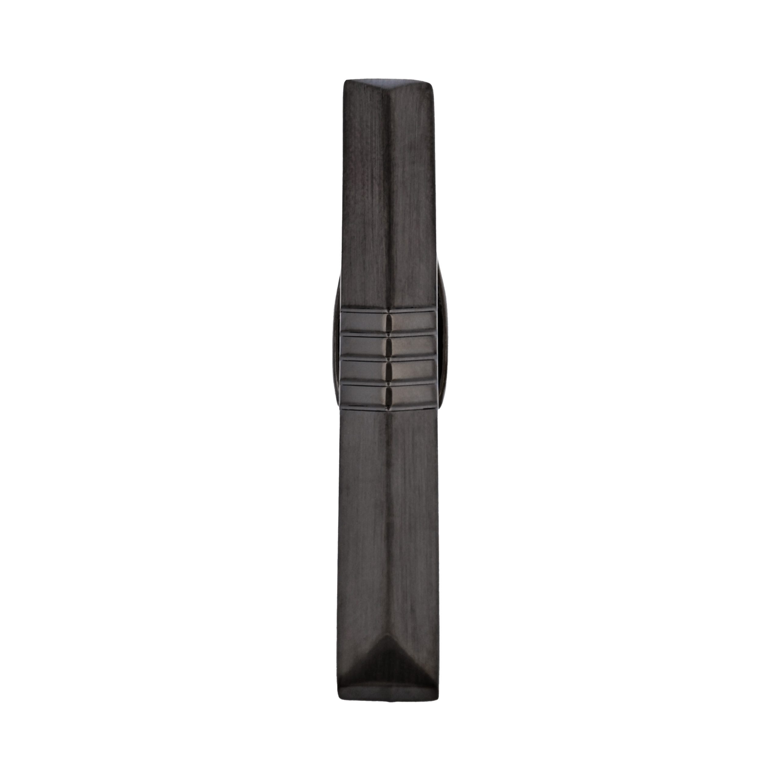 Brushed Gun Metal Plated Tie Clip