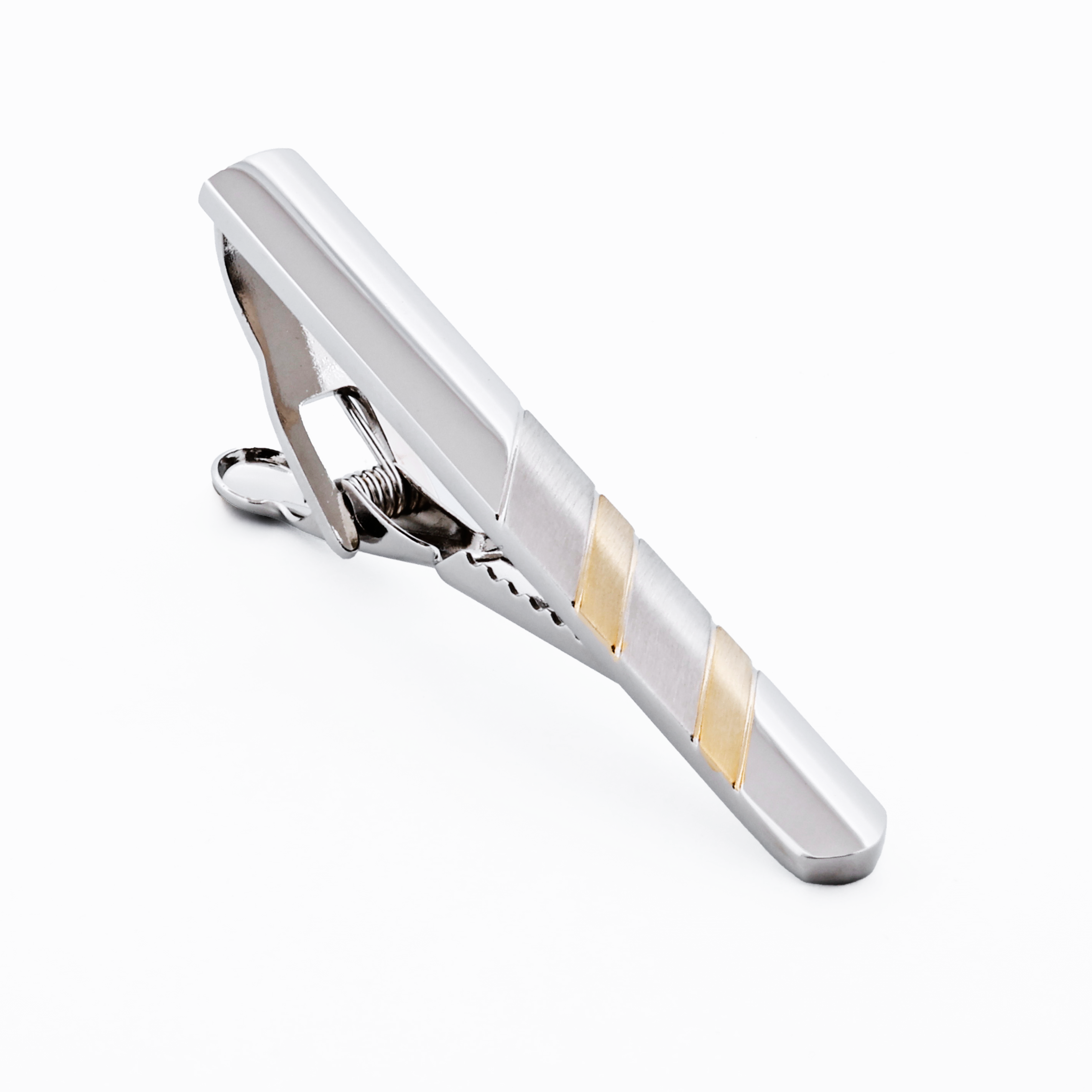 Rhodium Gold Plated Tie Bar