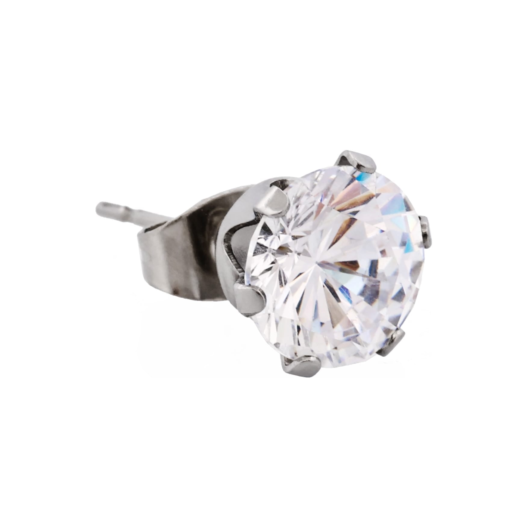 Stainless Steel Earring Cubic Zirconia