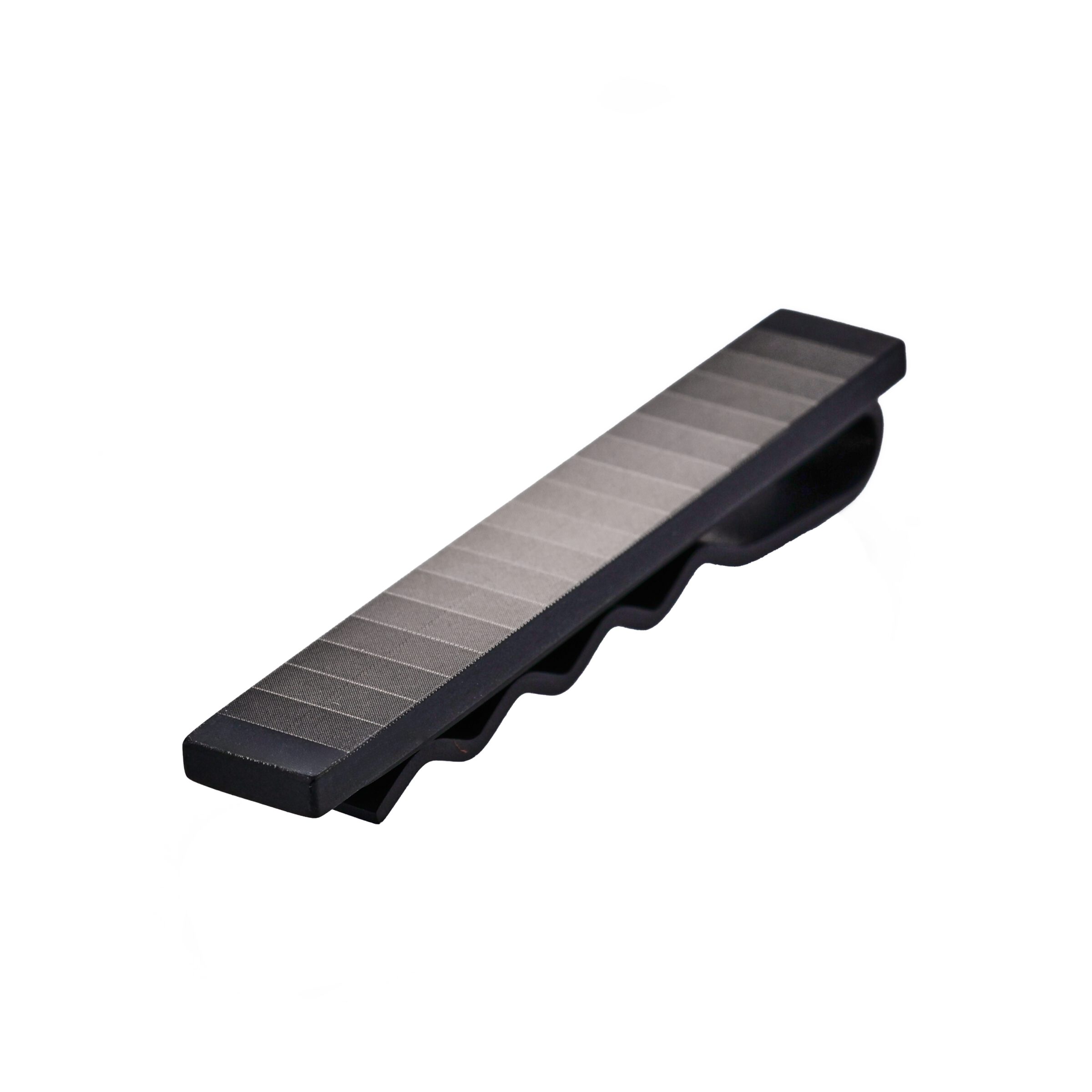 Stainless Steel Ion Plated Gradient Stripe Tie Slide