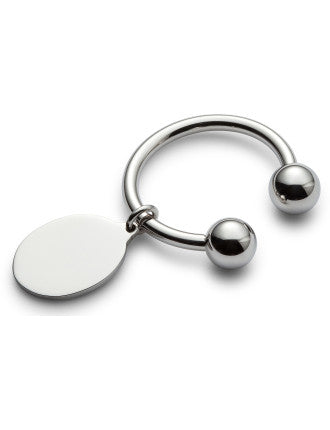Stainless Steel Keyring with Tag
