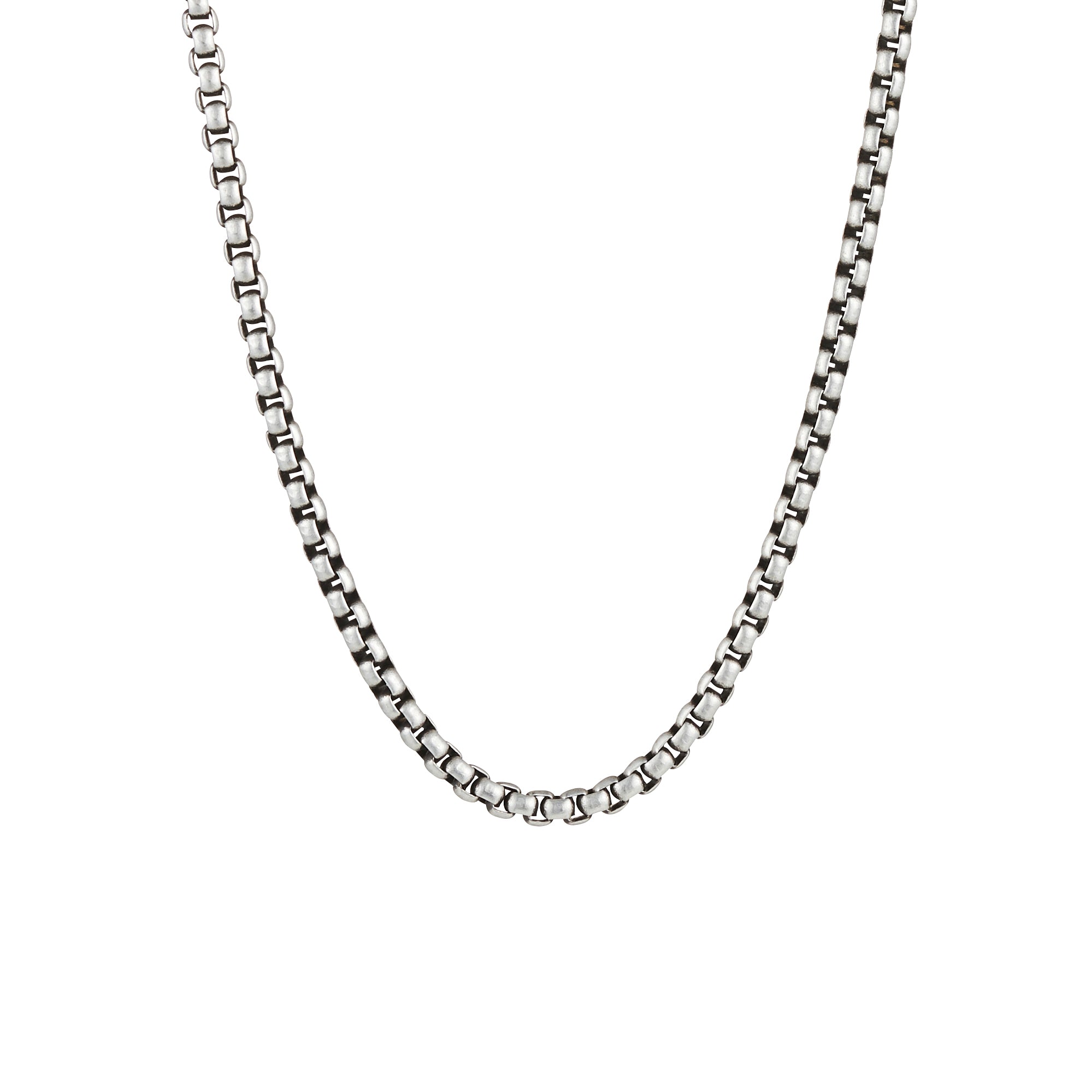 Ion Plated Antique Stainless Steel Neck Box Chain