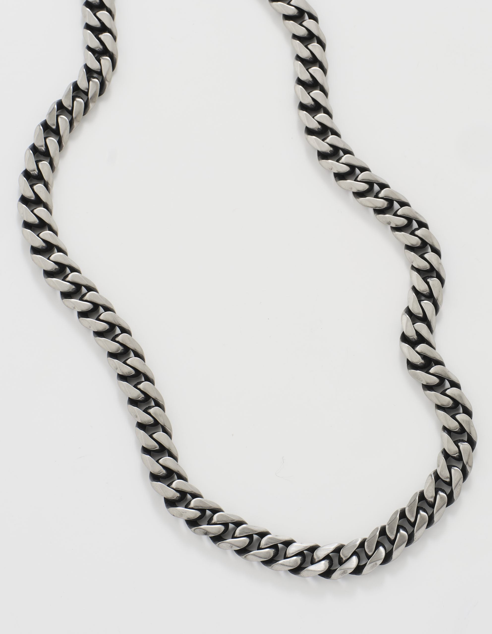 Ion Plated Antique Gun Stainless Steel Curb Link Neck Chain