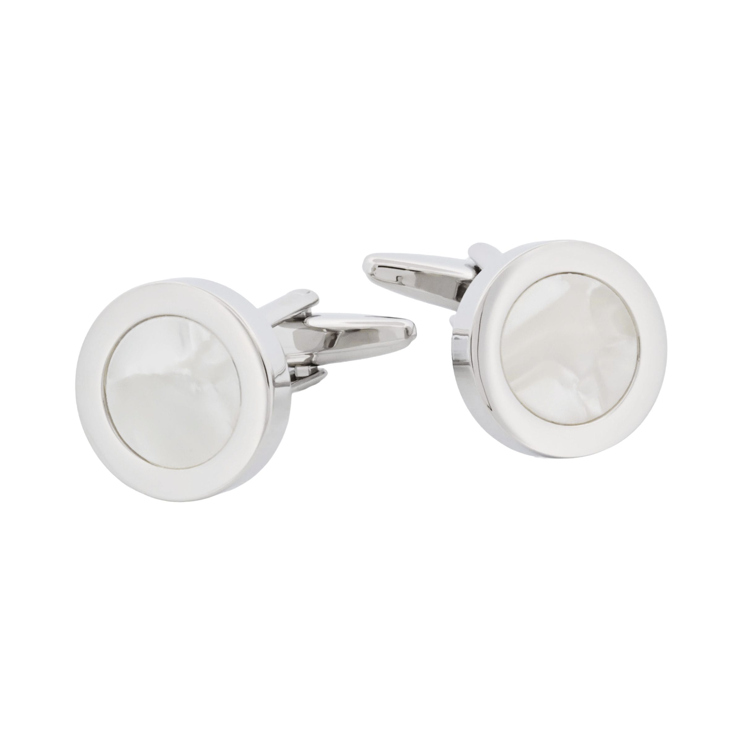Round Mother Of Pearl Dress Cufflinks