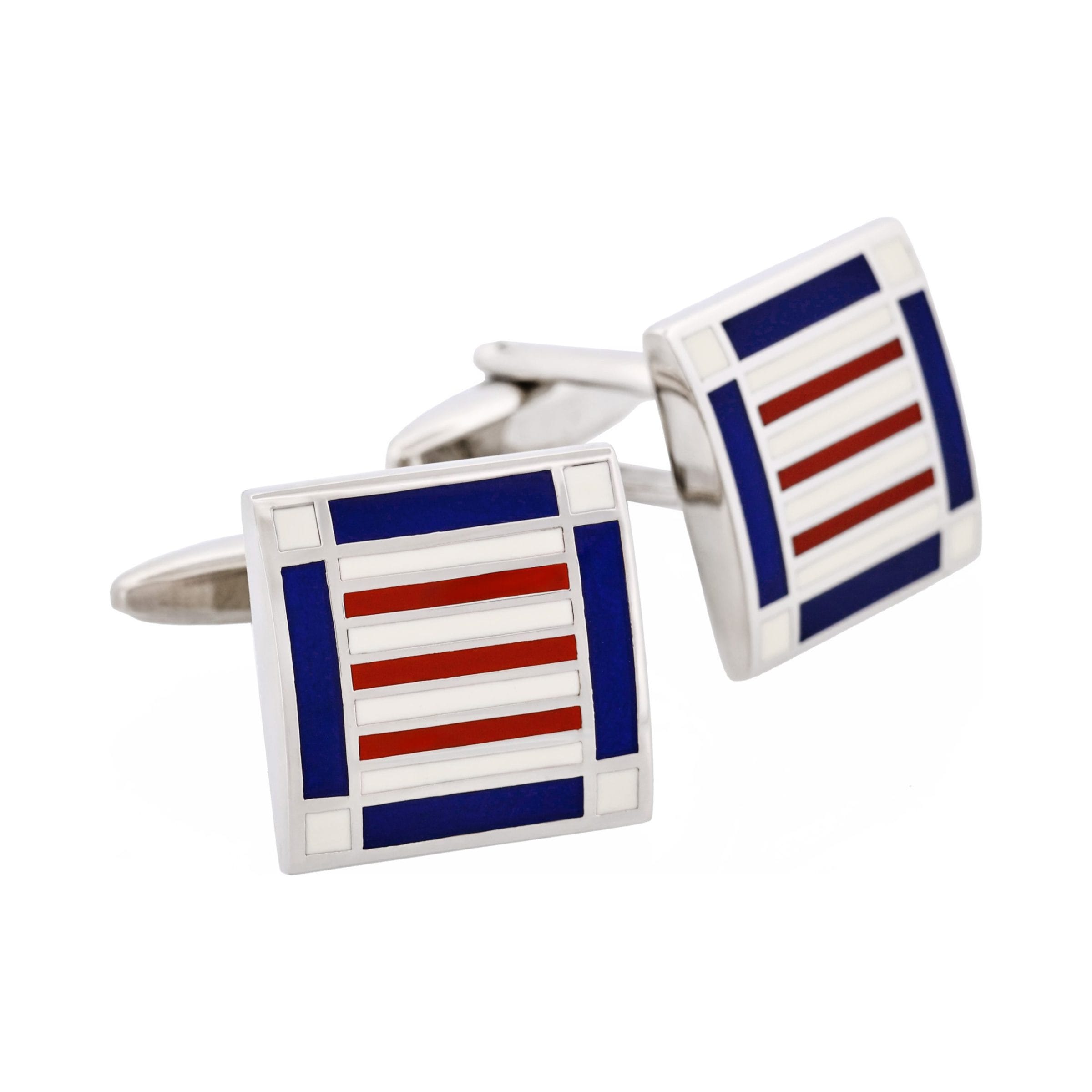 Red & White & Blue Cufflinks