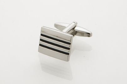 Black Enamel Cufflinks