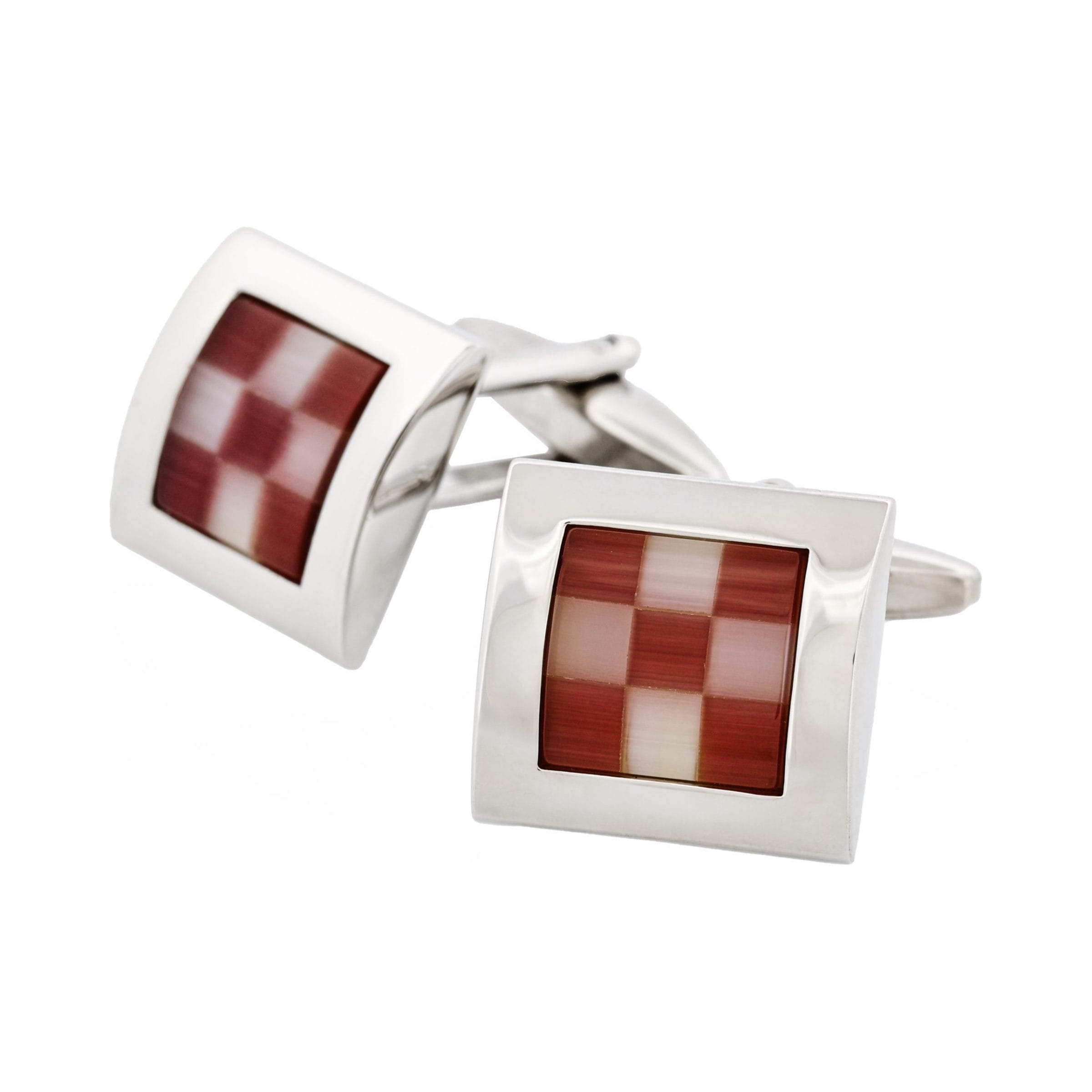 Purple & White Cat's Eye Cufflinks