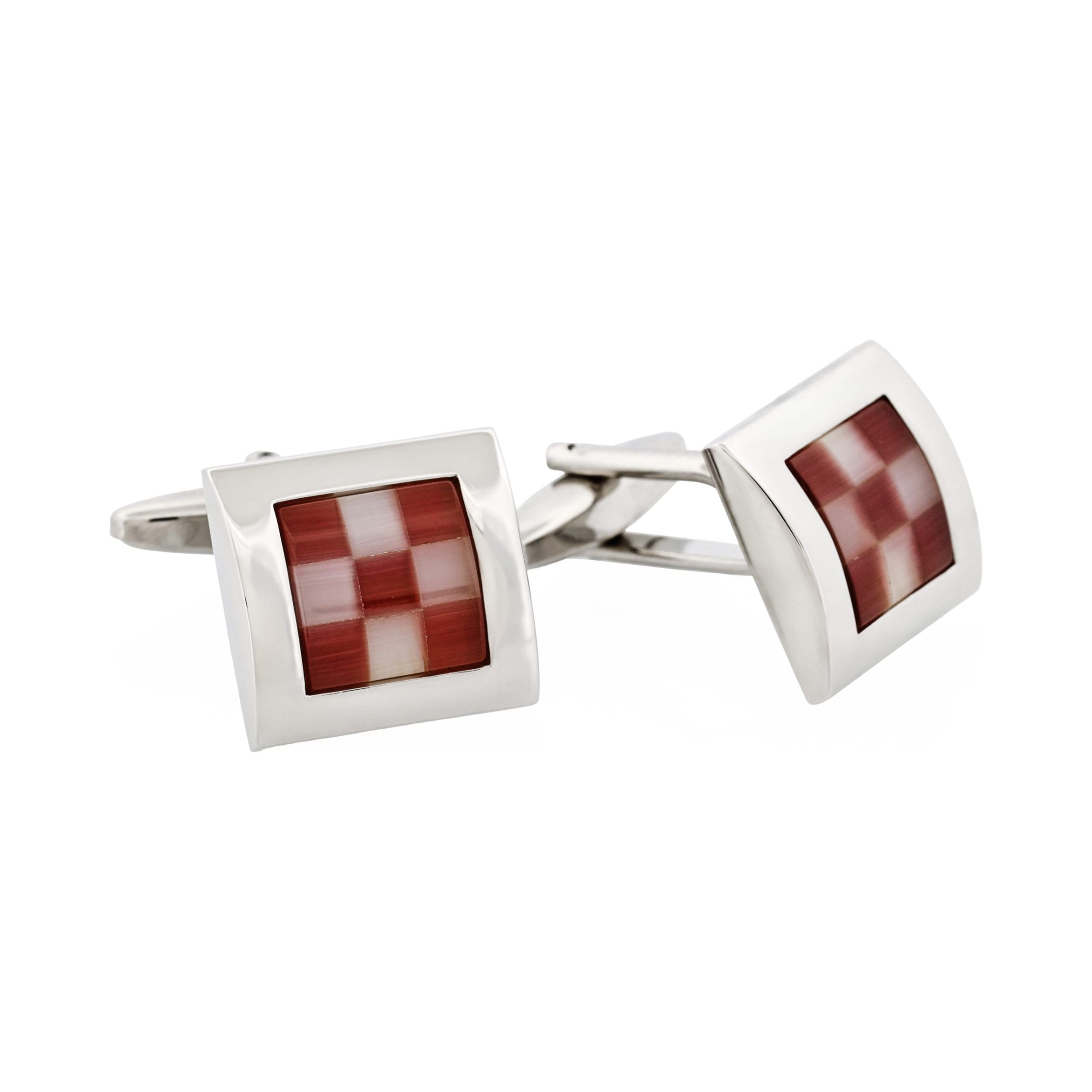 Purple & White Cat's Eye Cufflinks
