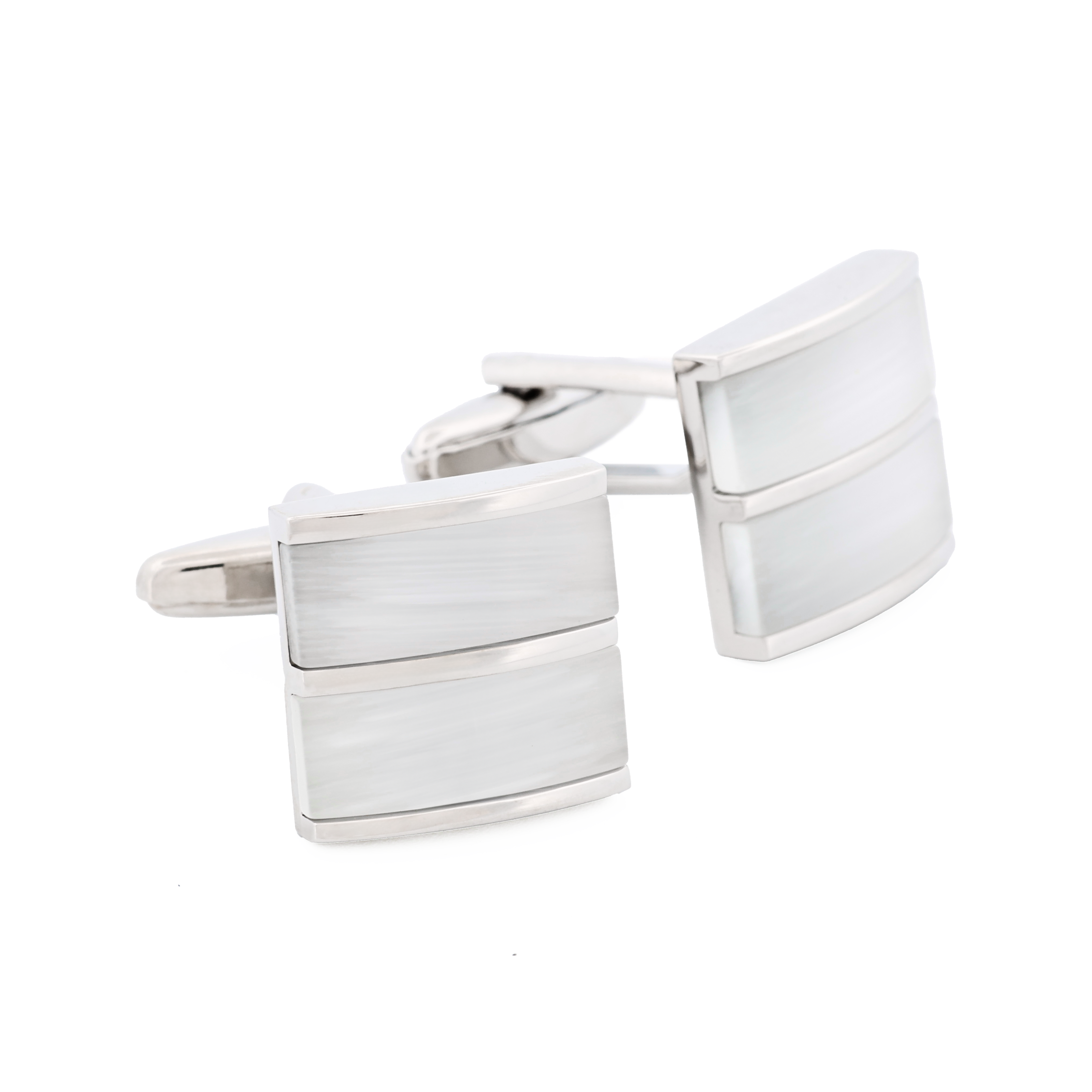 White Cat's eye Cufflinks