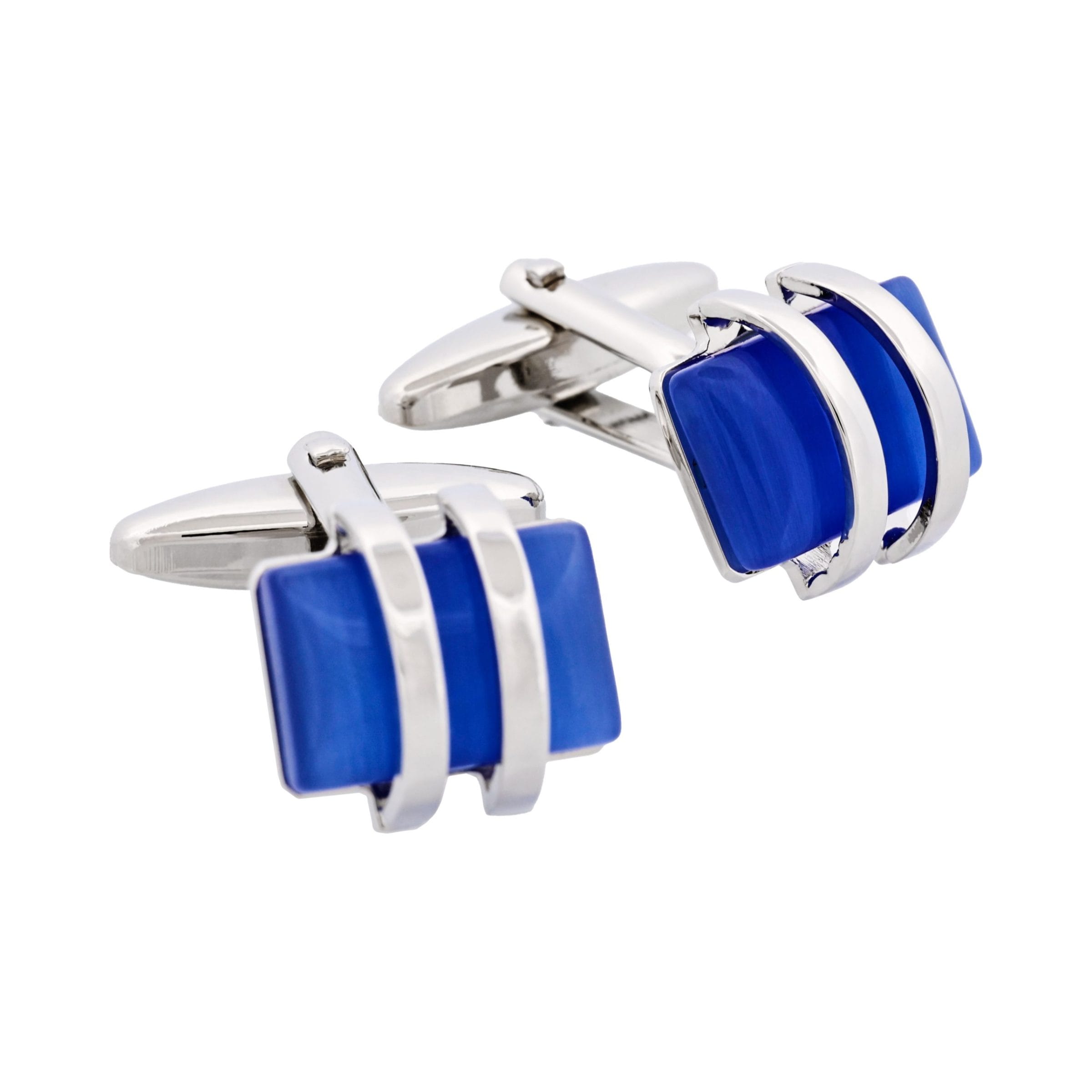 Sky Blue Cat's Eye Cufflinks