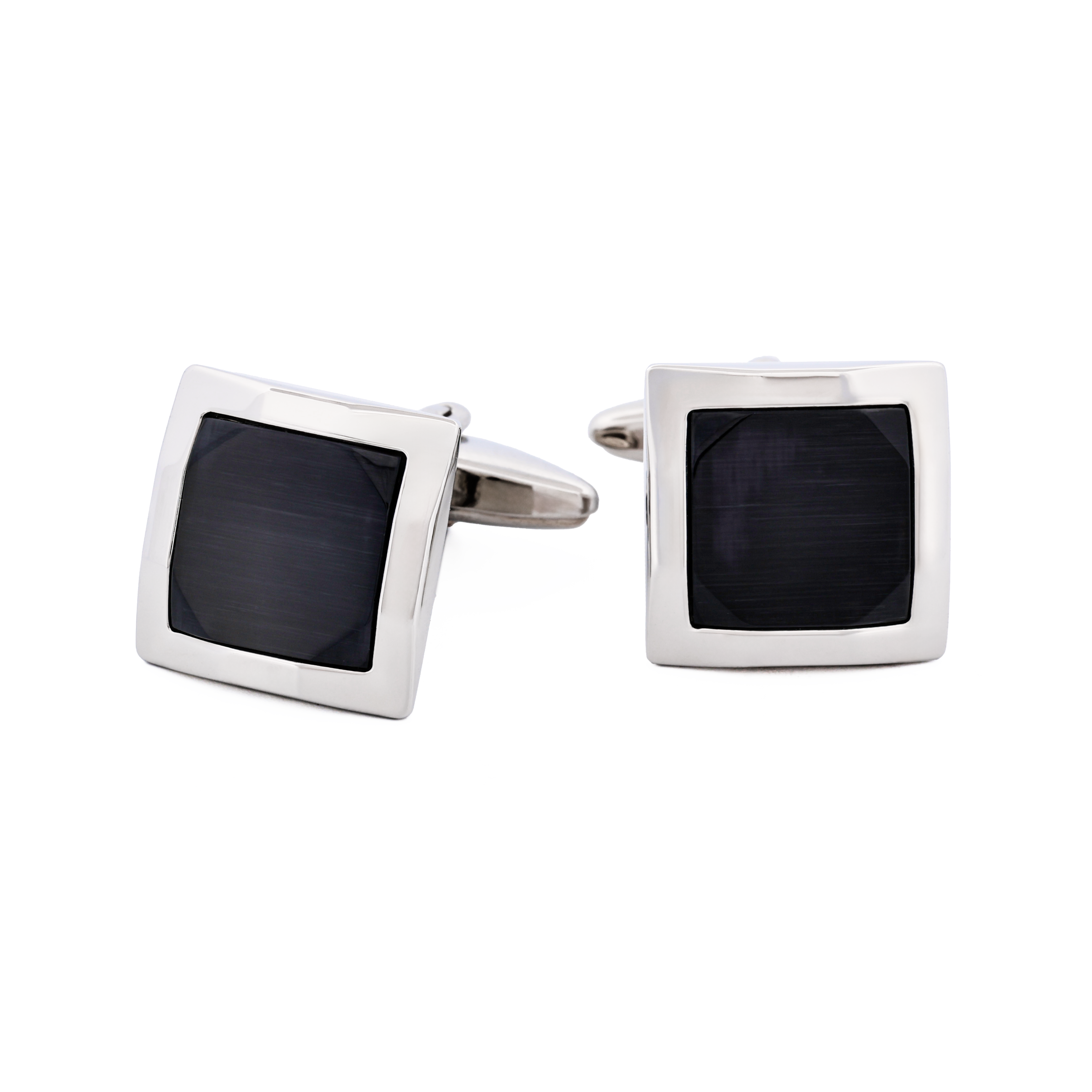 Charcoal cat's eye Cufflinks