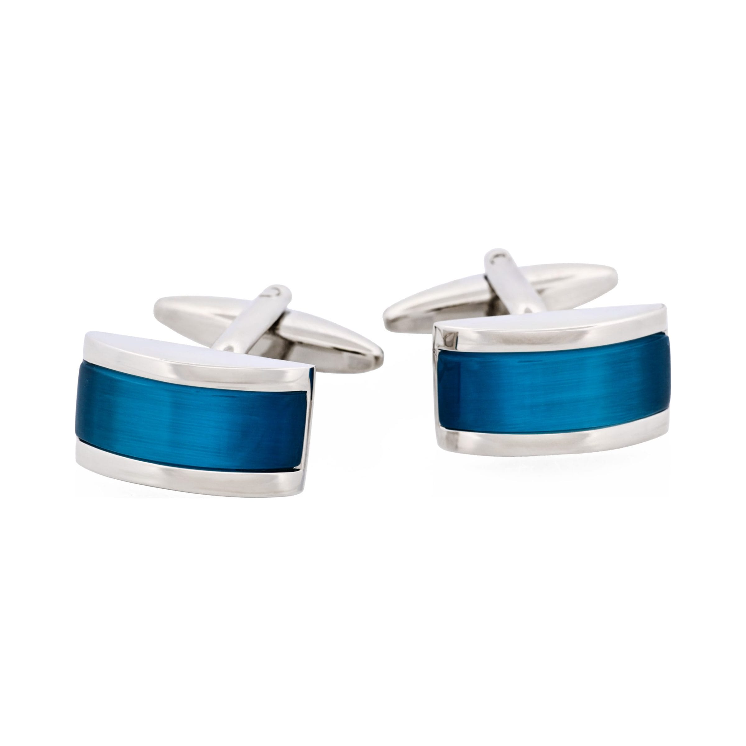 Aqua Cat's Eye Cufflinks