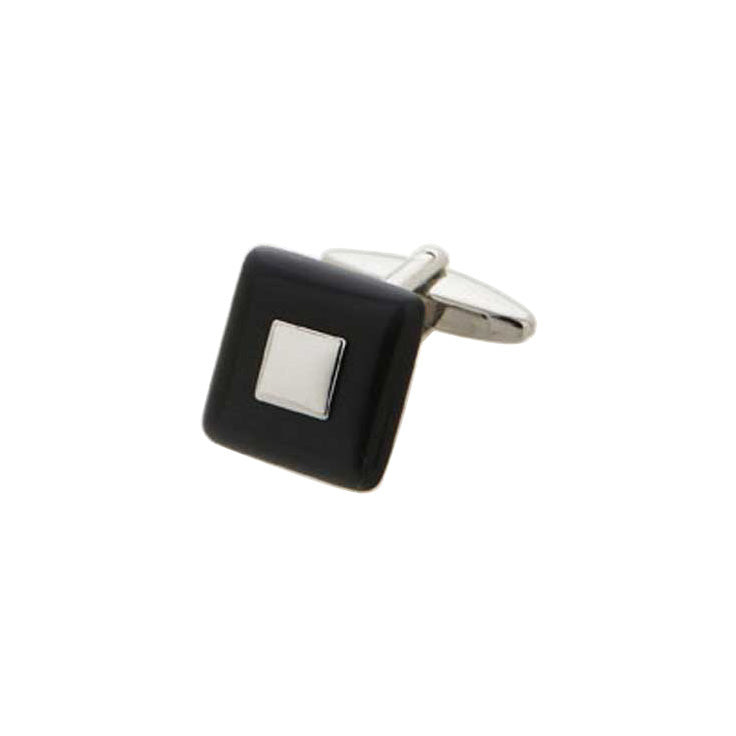 Square Black Cat's Eye Cufflinks