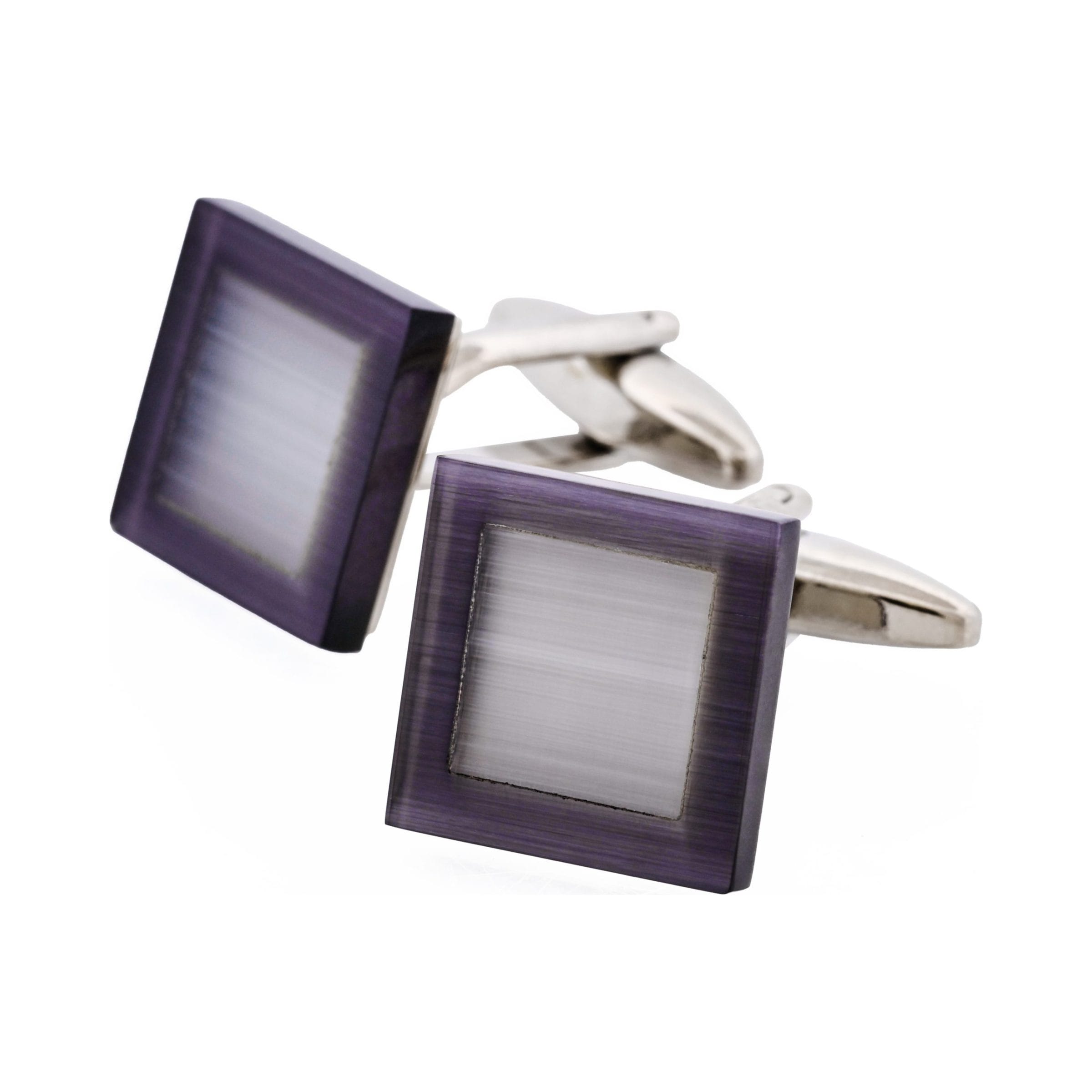 Black & White Cat's Eye Cufflinks