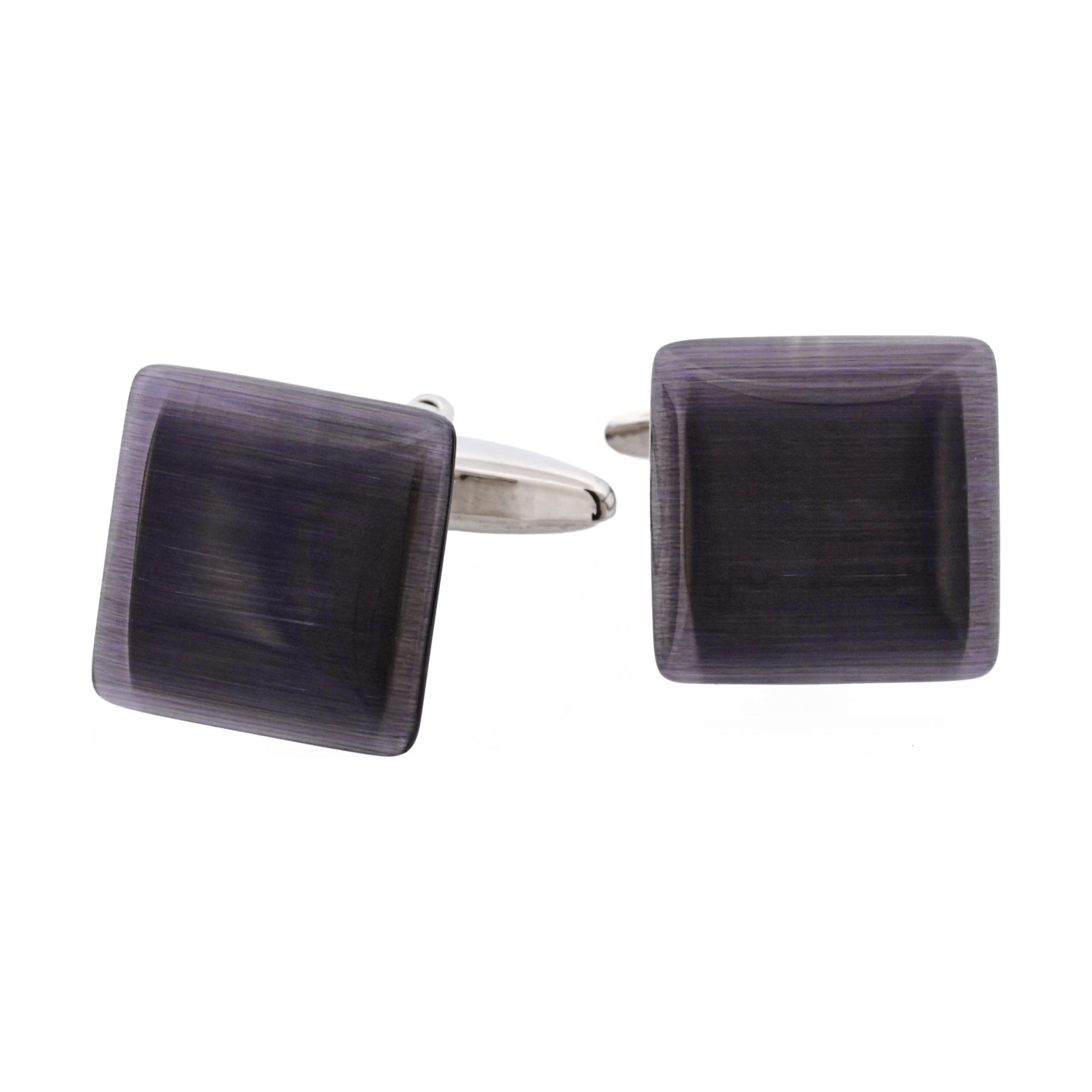Black Square Cat's Eye Cufflinks