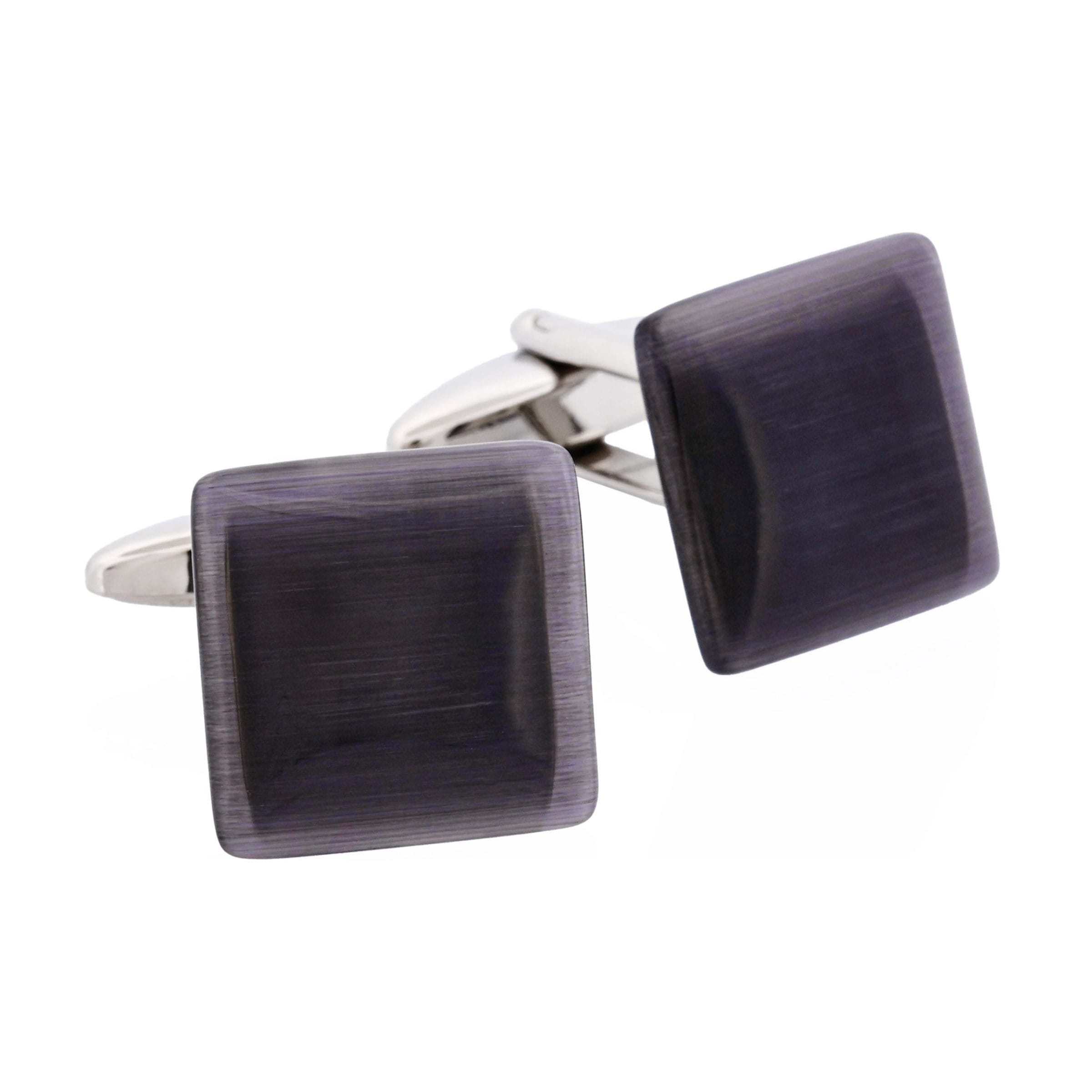 Black Square Cat's Eye Cufflinks