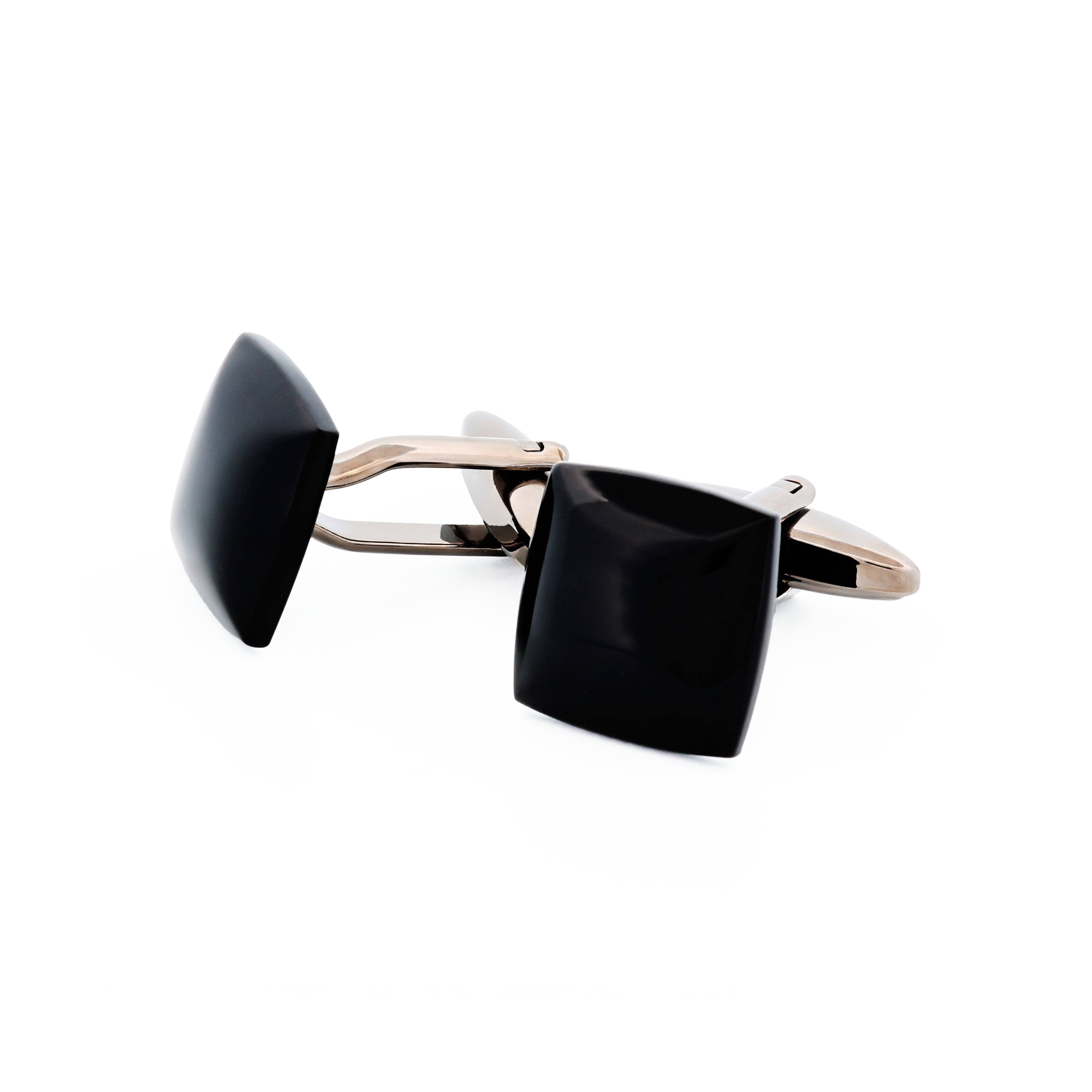 Black Cat's Eye Stone Cufflinks