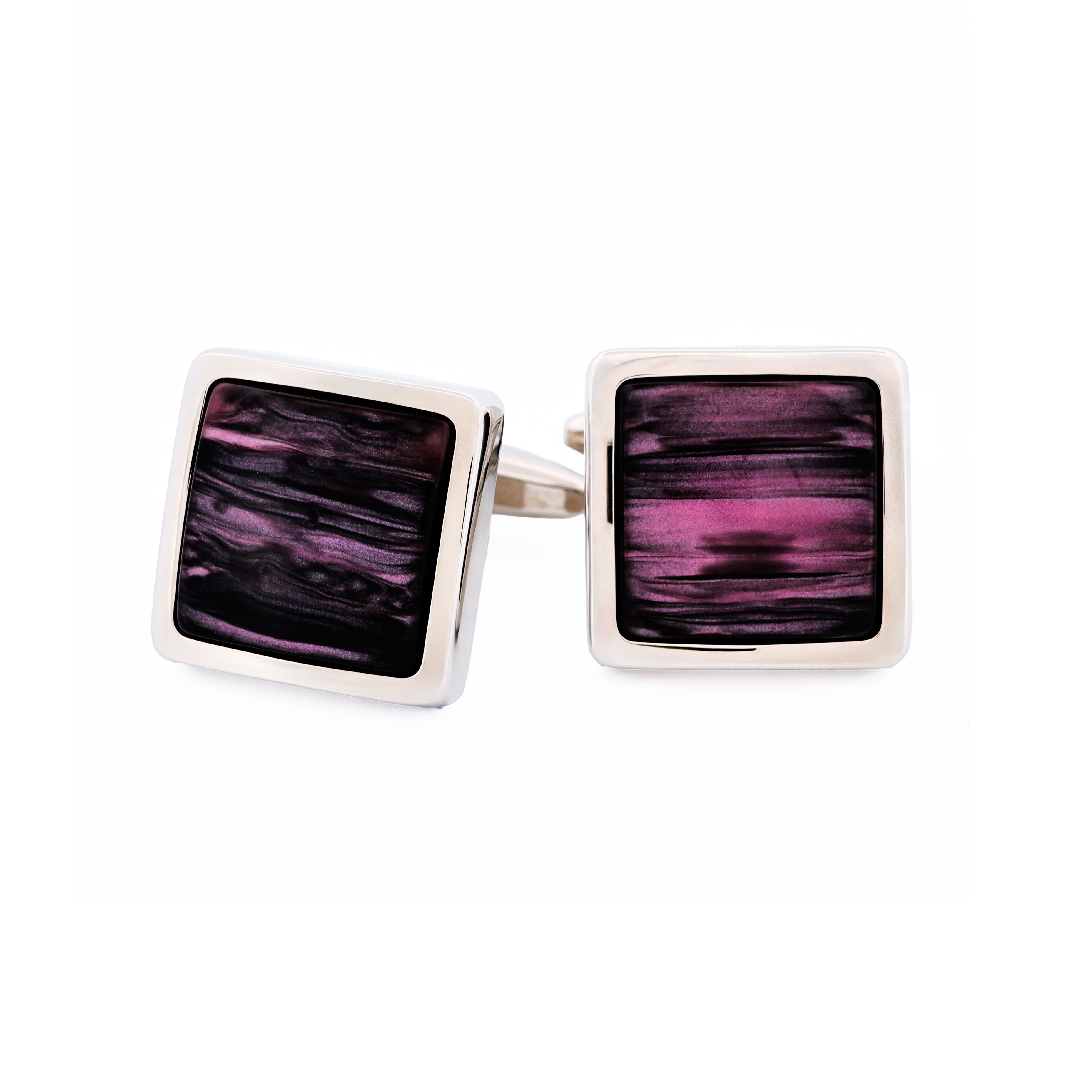 Pink Venitian Glass Cufflinks