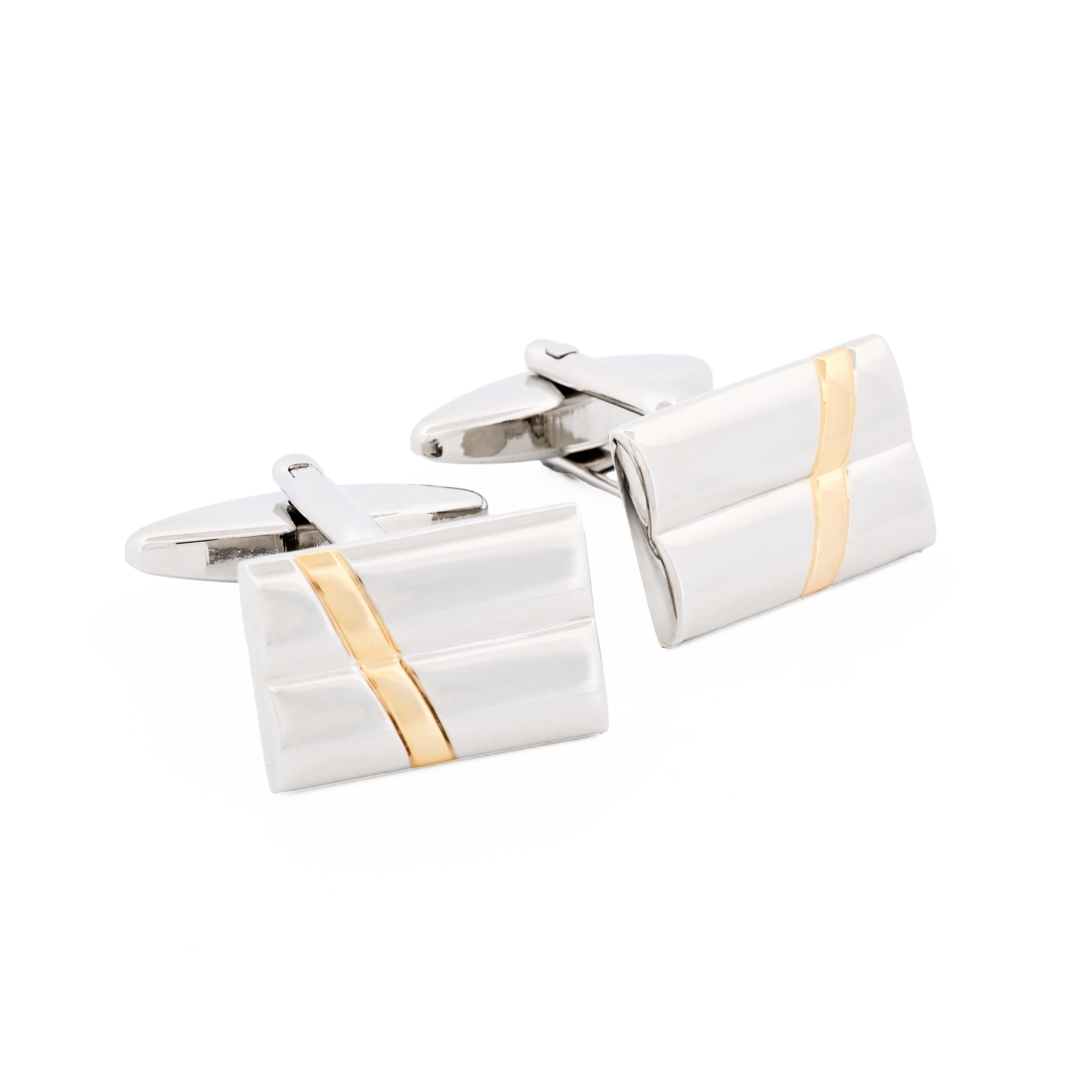 Rhodium Gold Plated Cufflinks