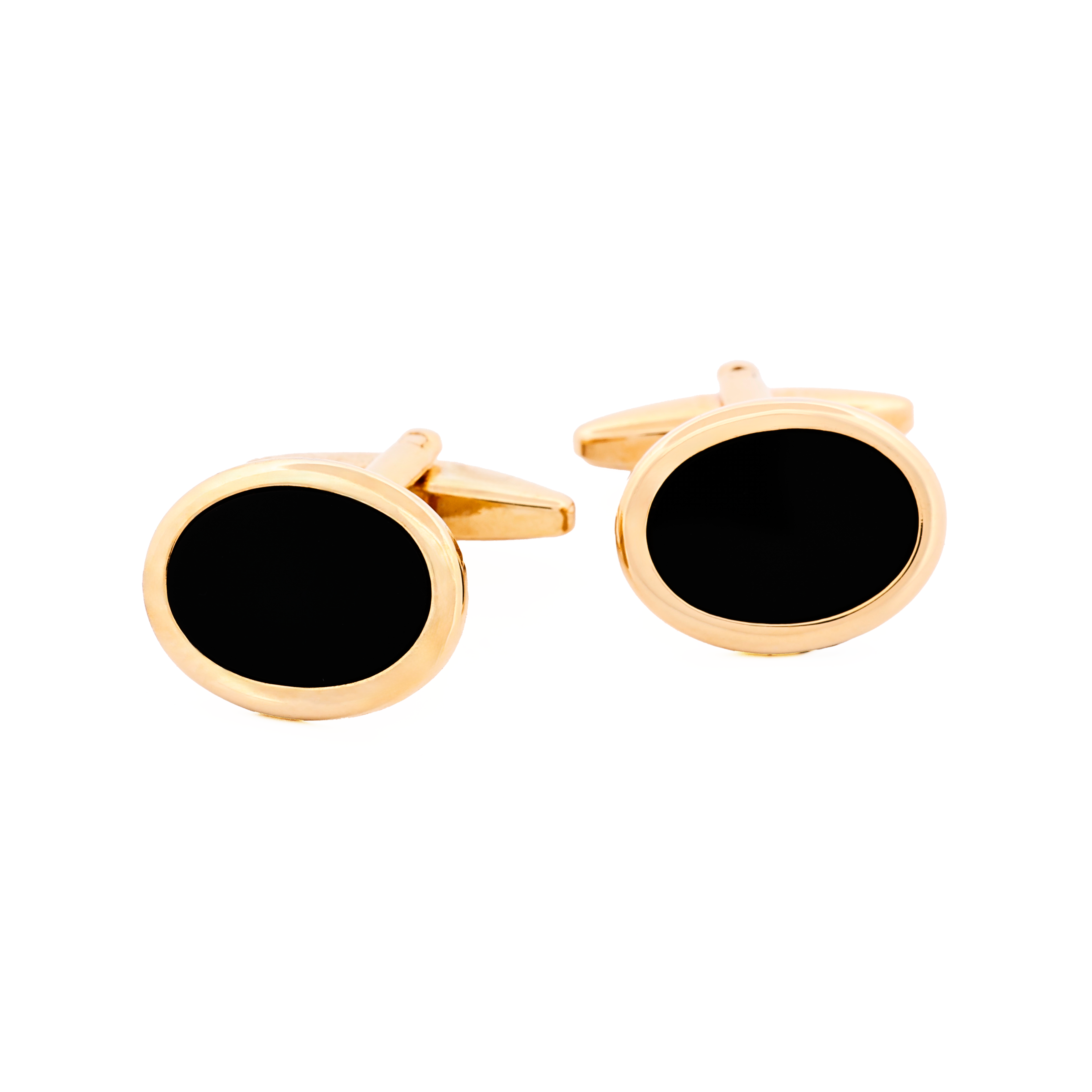 Onyx Gold Plated Cufflinks