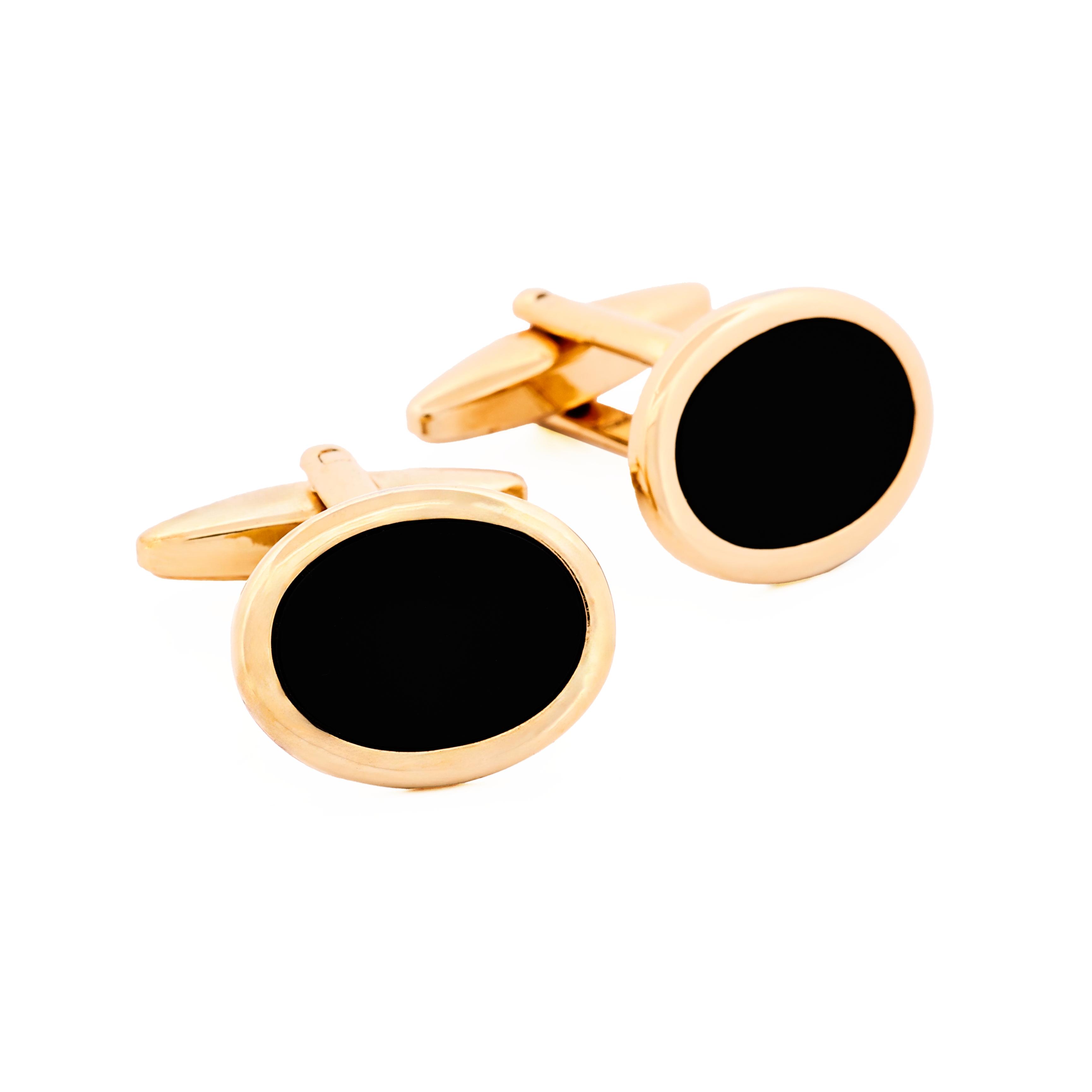 Onyx Gold Plated Cufflinks