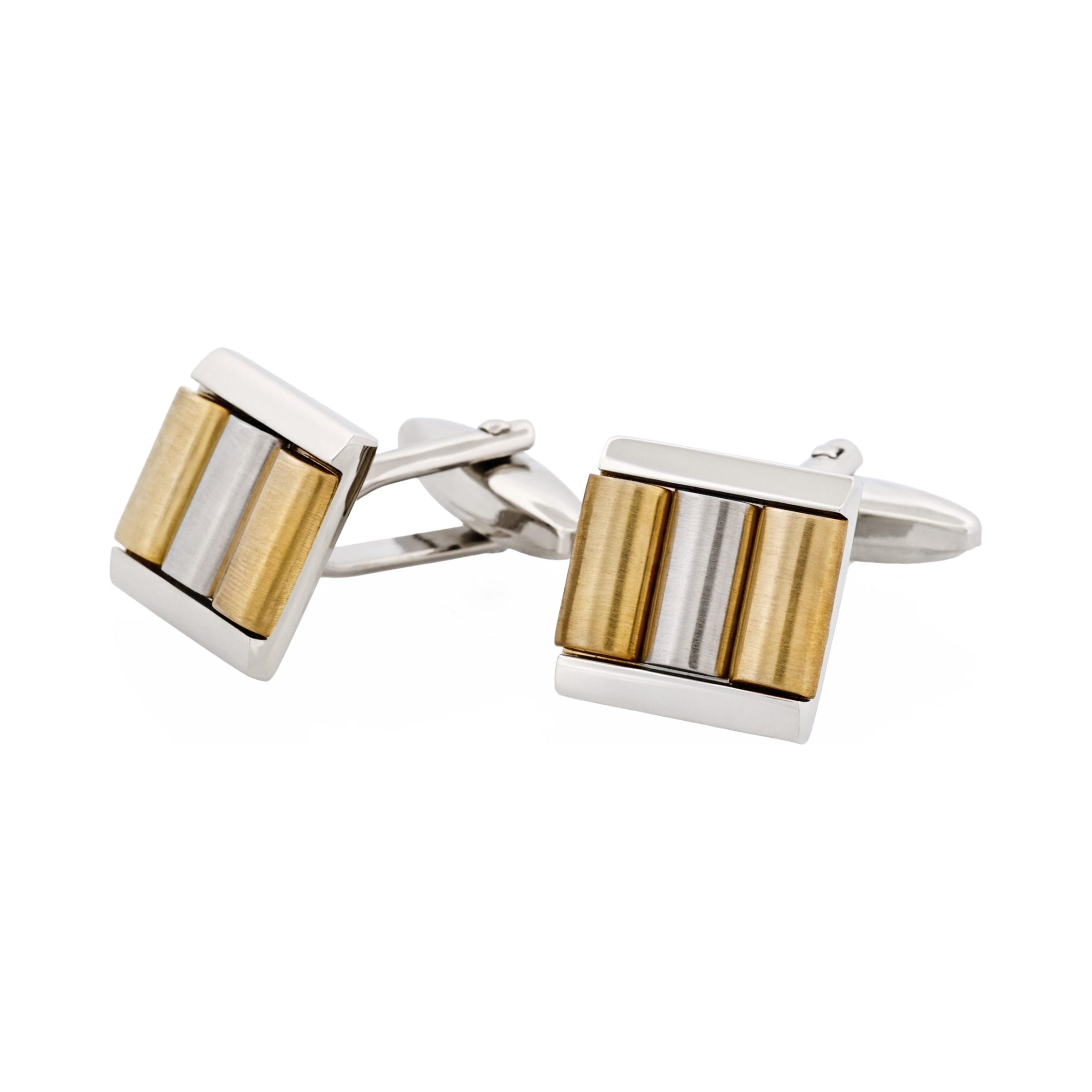 Rhodium & Gold Plated Cufflinks