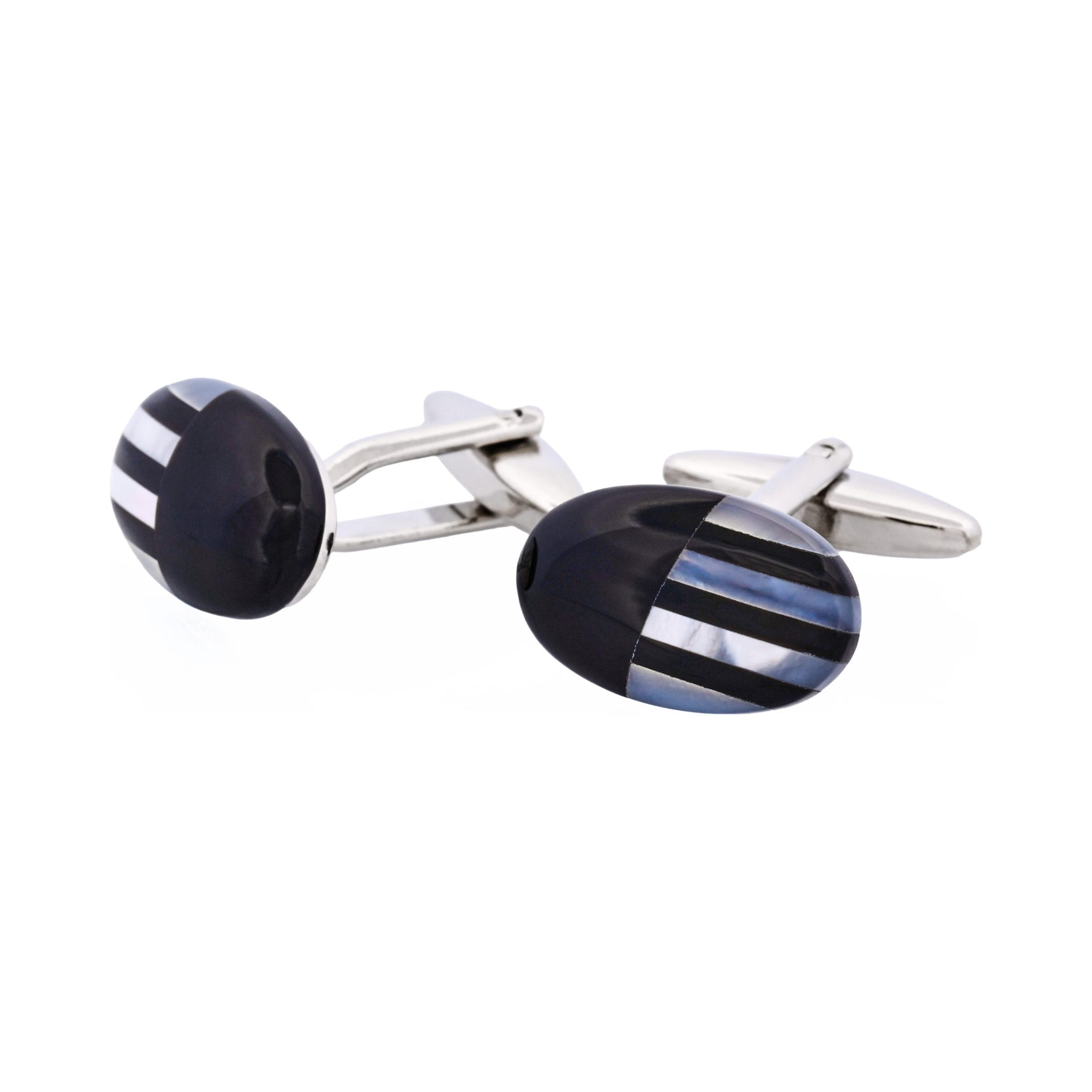 Mop & Onyx Oval Cufflinks