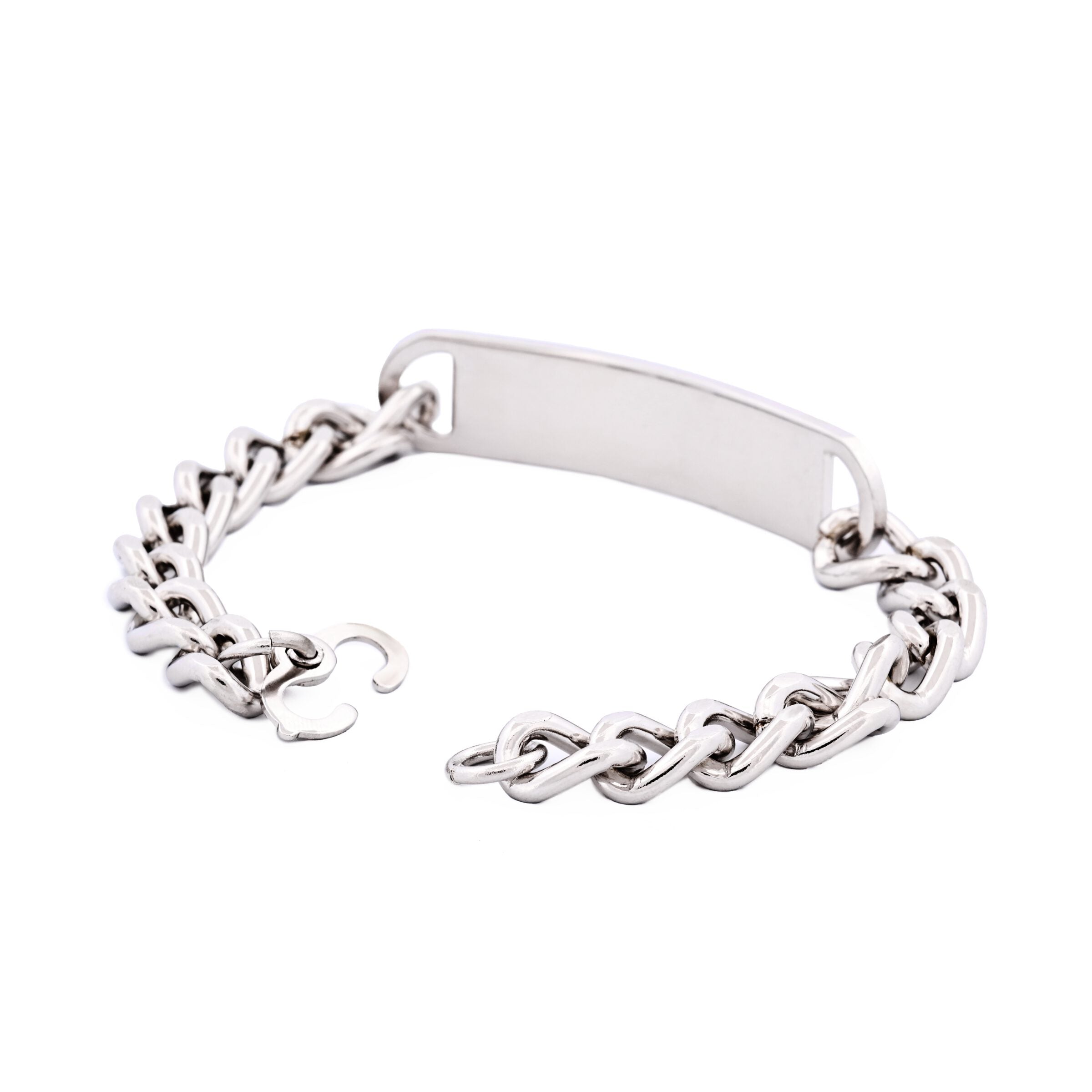 Stainless Steel ID Bracelet (Blank Name Plate)