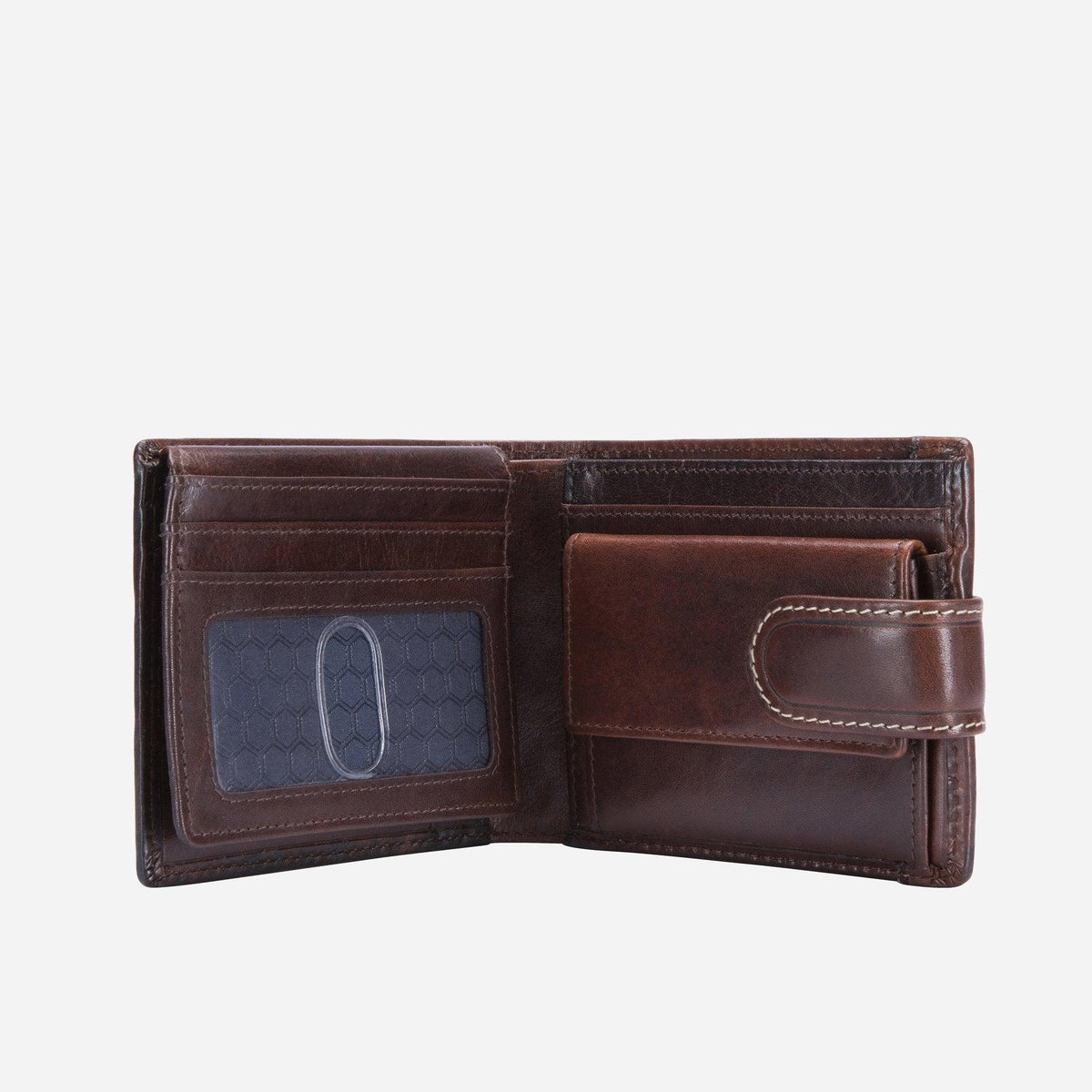 BIFOLD WALLET WITH COIN AND TAB CLOSURE - Harrys for Menswear