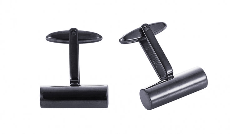 Stainless Steel &Ion Plated Black Cufflinks