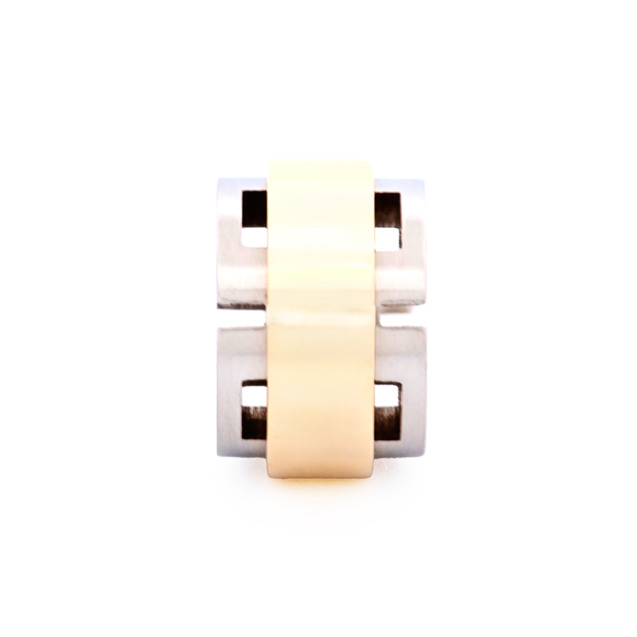 Steel Ion Plated Gold Bead