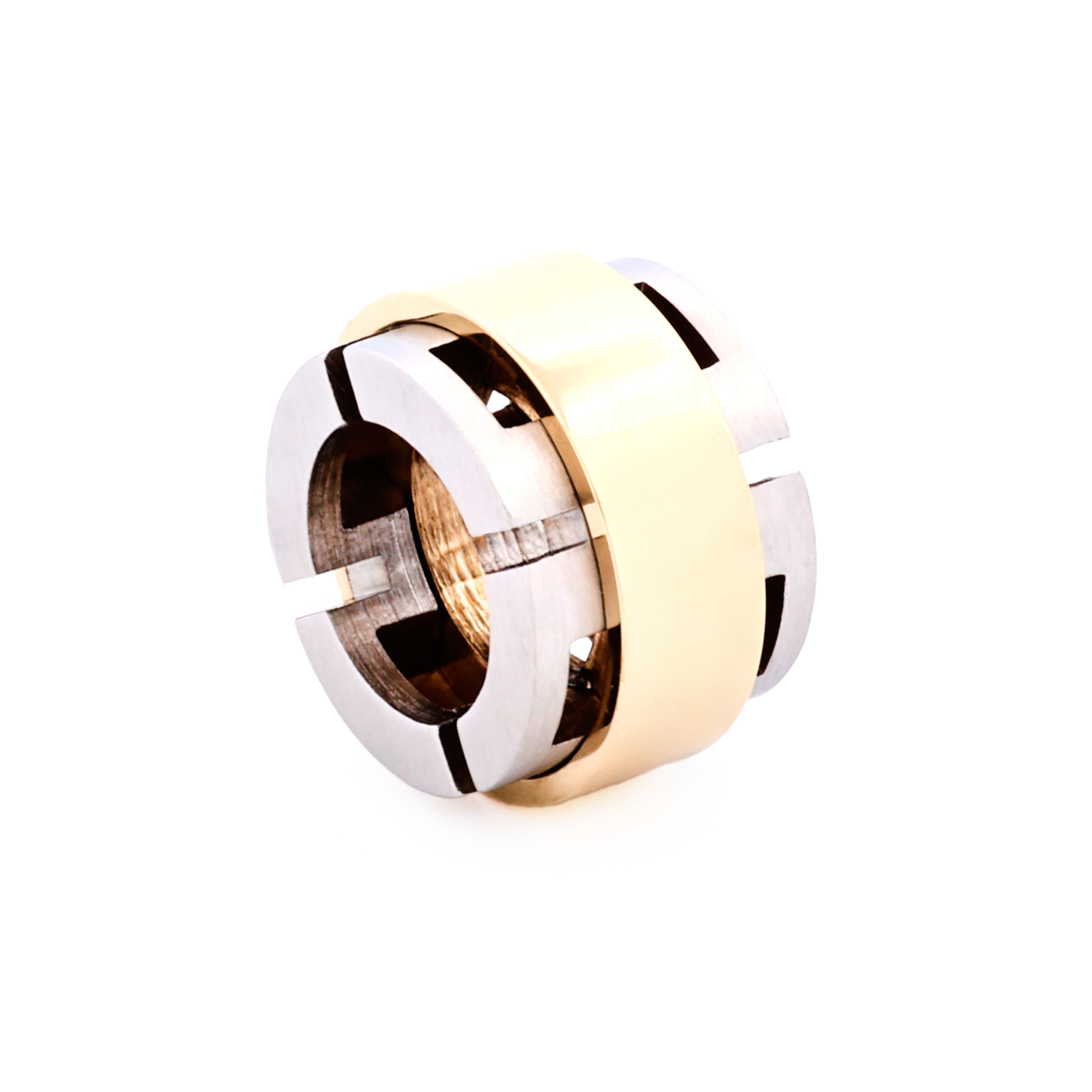 Steel Ion Plated Gold Bead