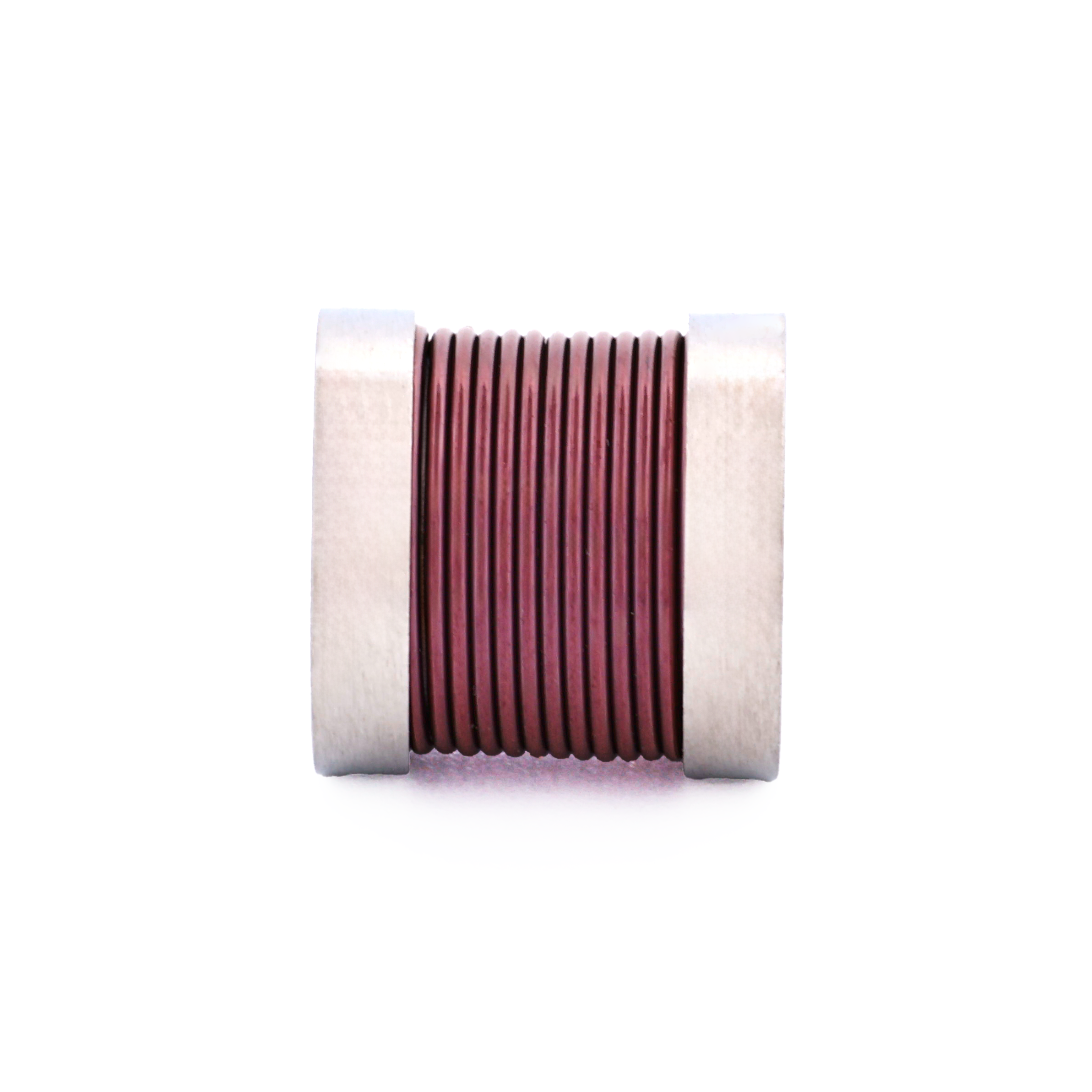 Steel Ion Plated Brown Bead