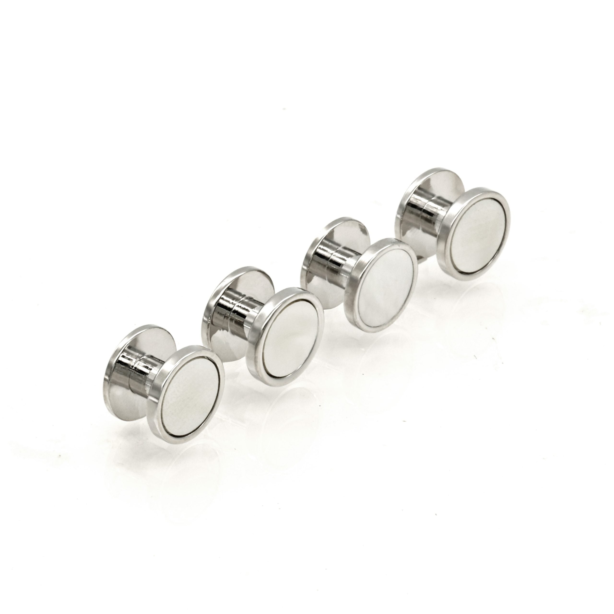 Rhod Mother Of Pearl Rnd Shirt Stud