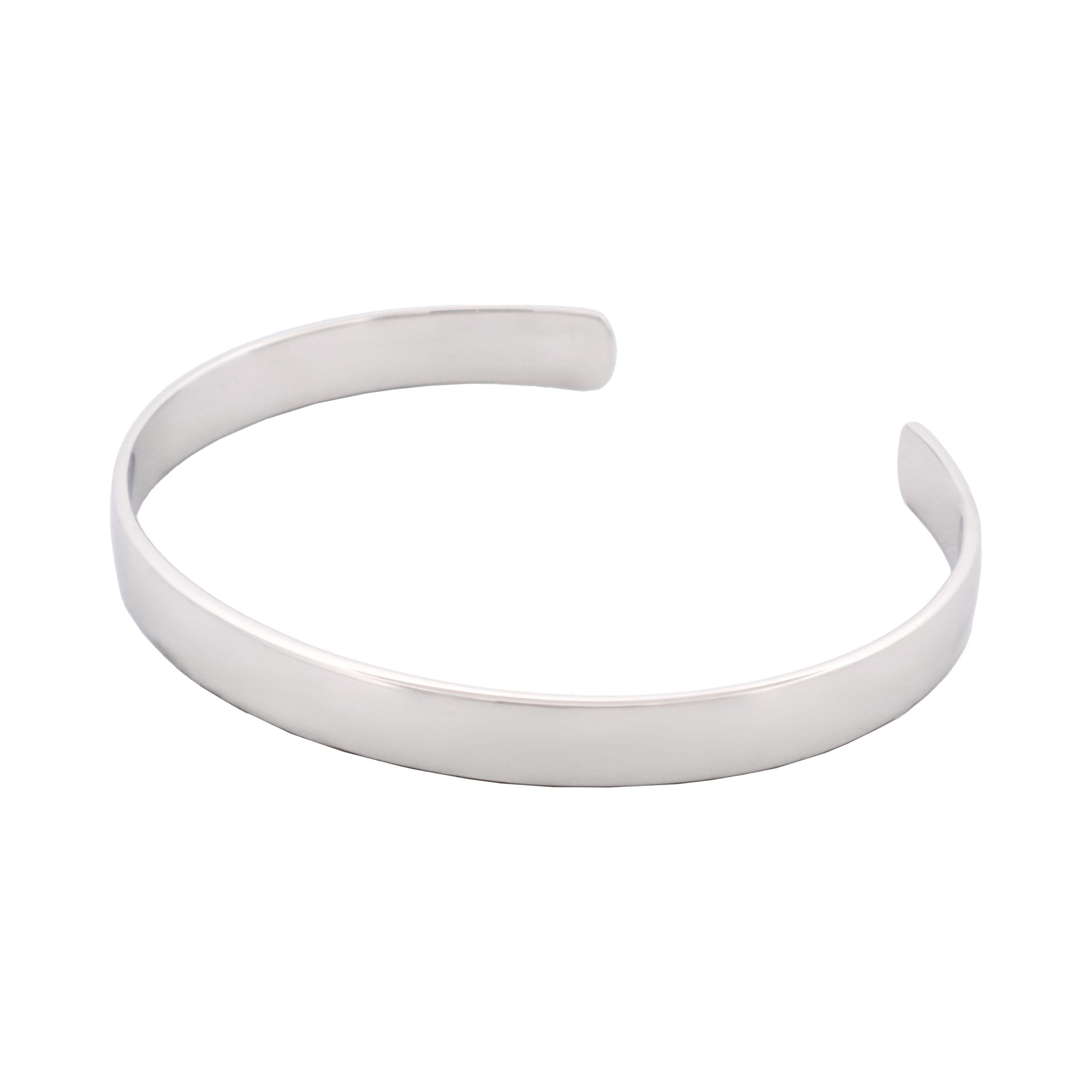 Rhodium Plated Sterling Silver Cuff/Bangle