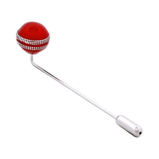 Cricket Ball Lapel Pin