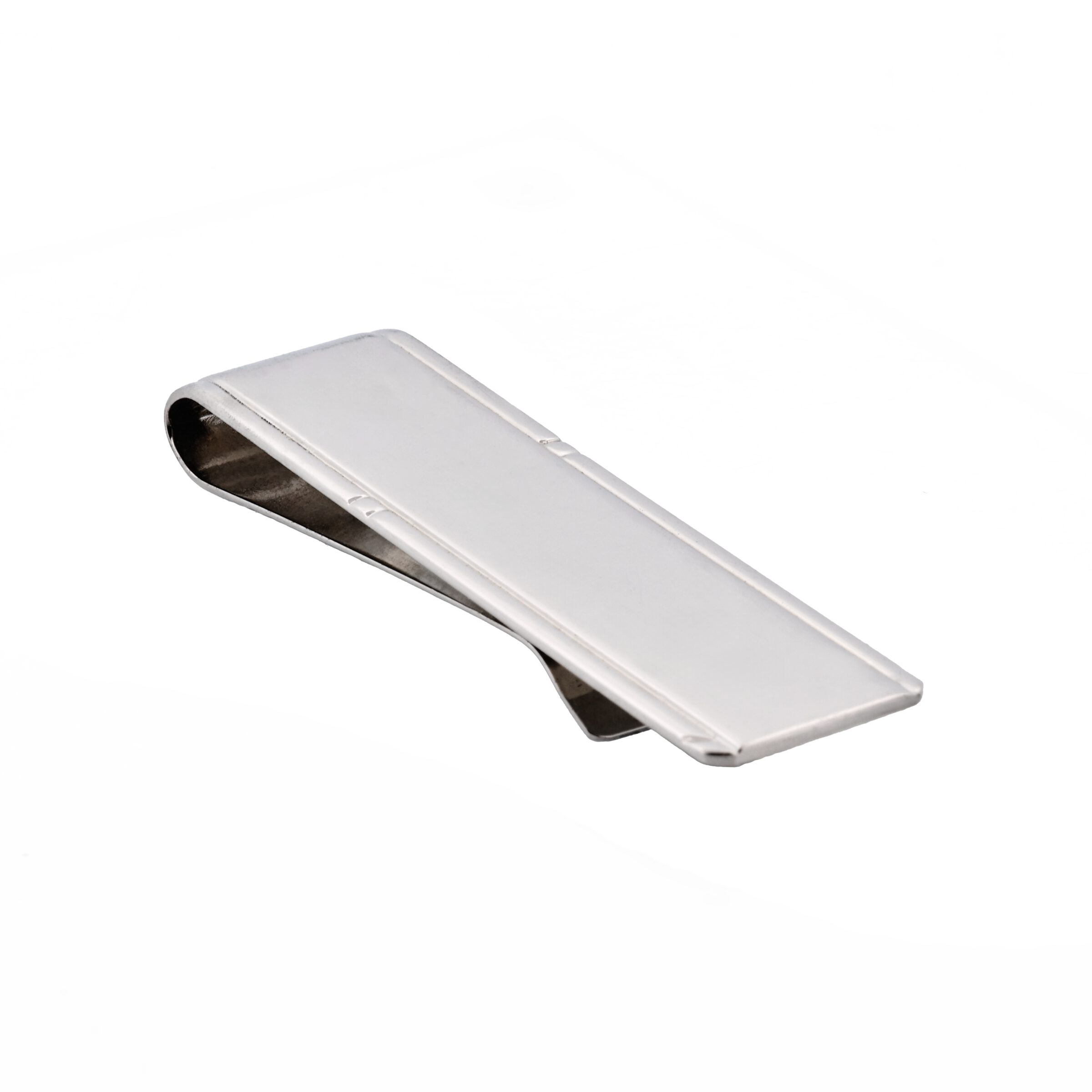 Rhodium Plated Money Clip