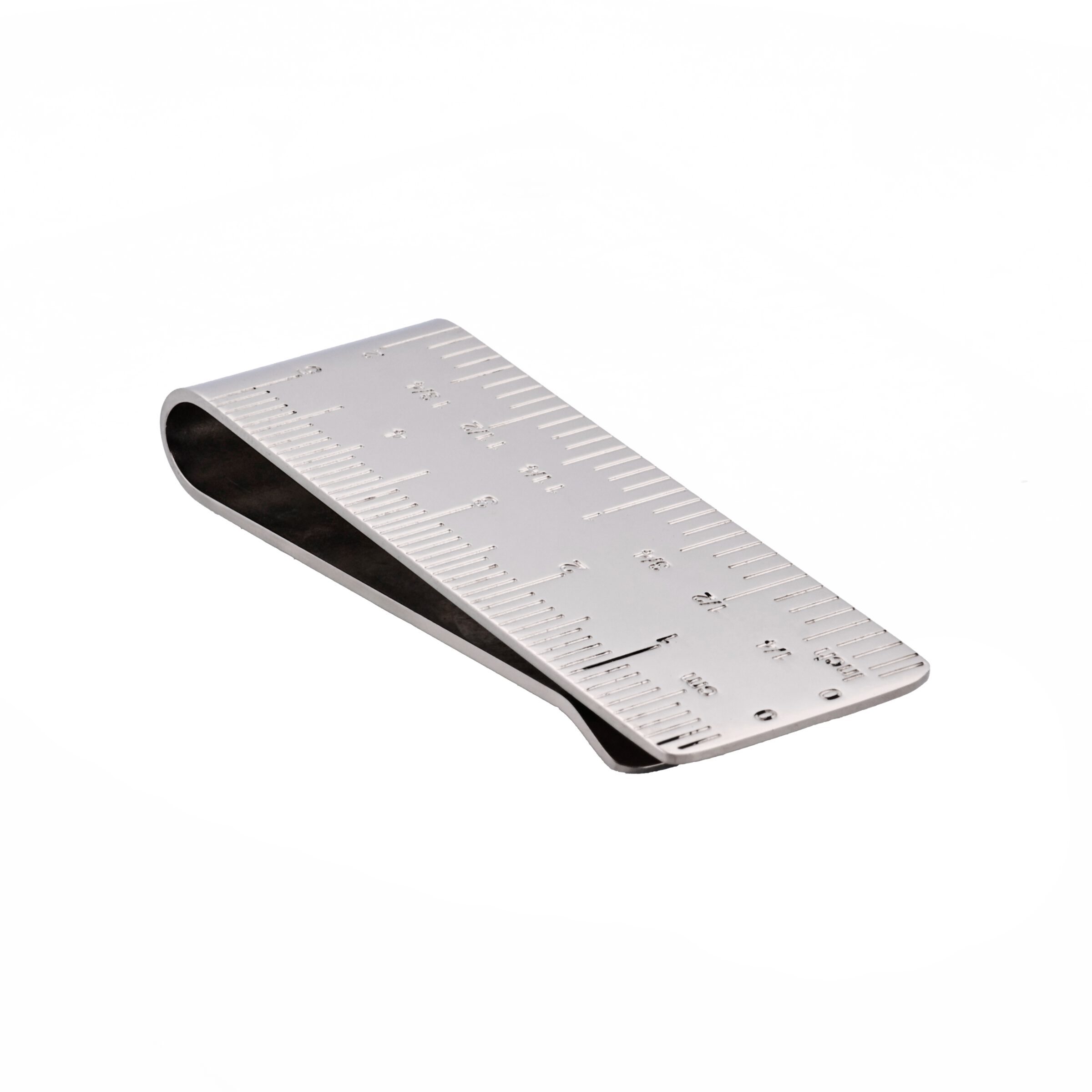 Stainless Steel Ruler Money Clip