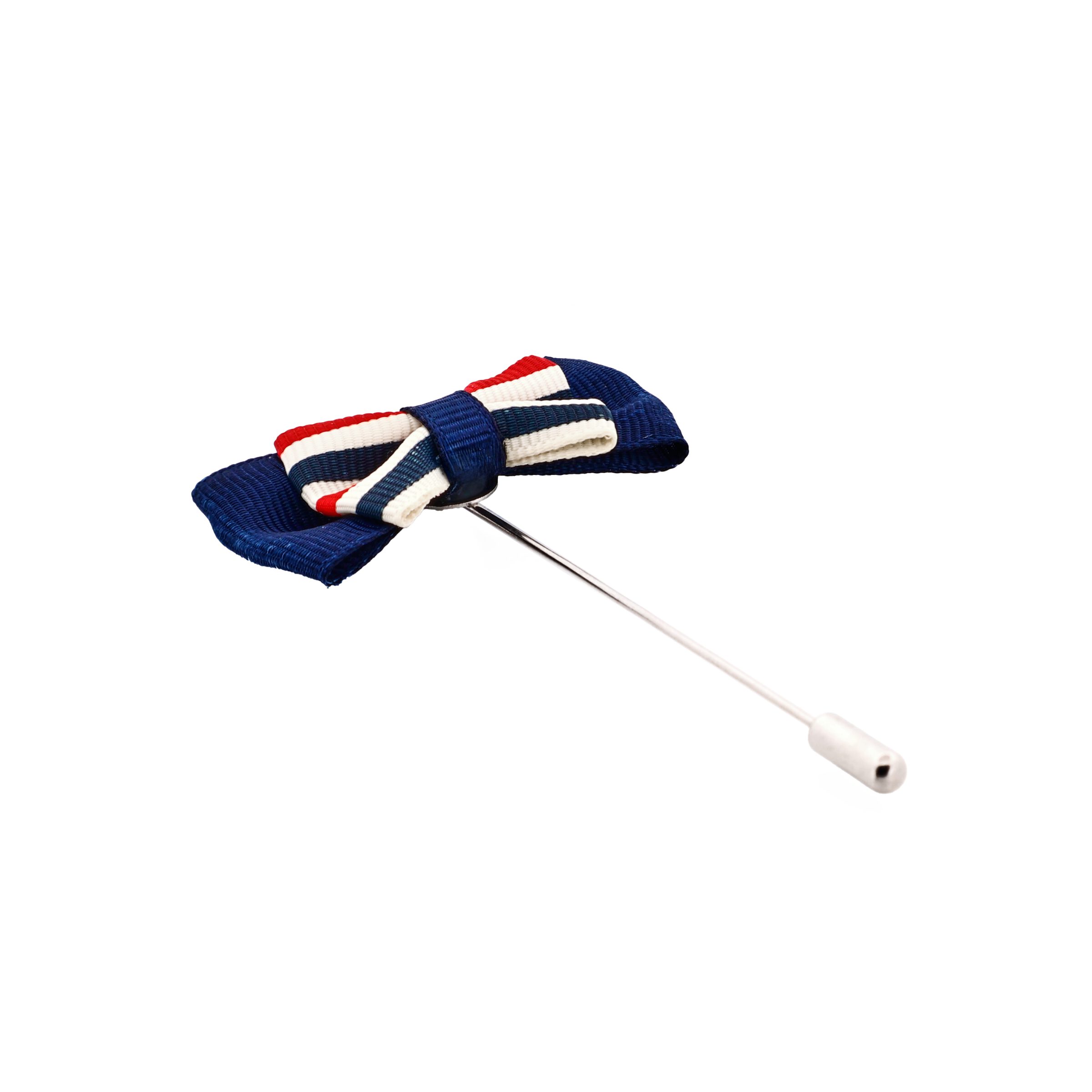 Red White Blue Bow Tie Lapel Pin