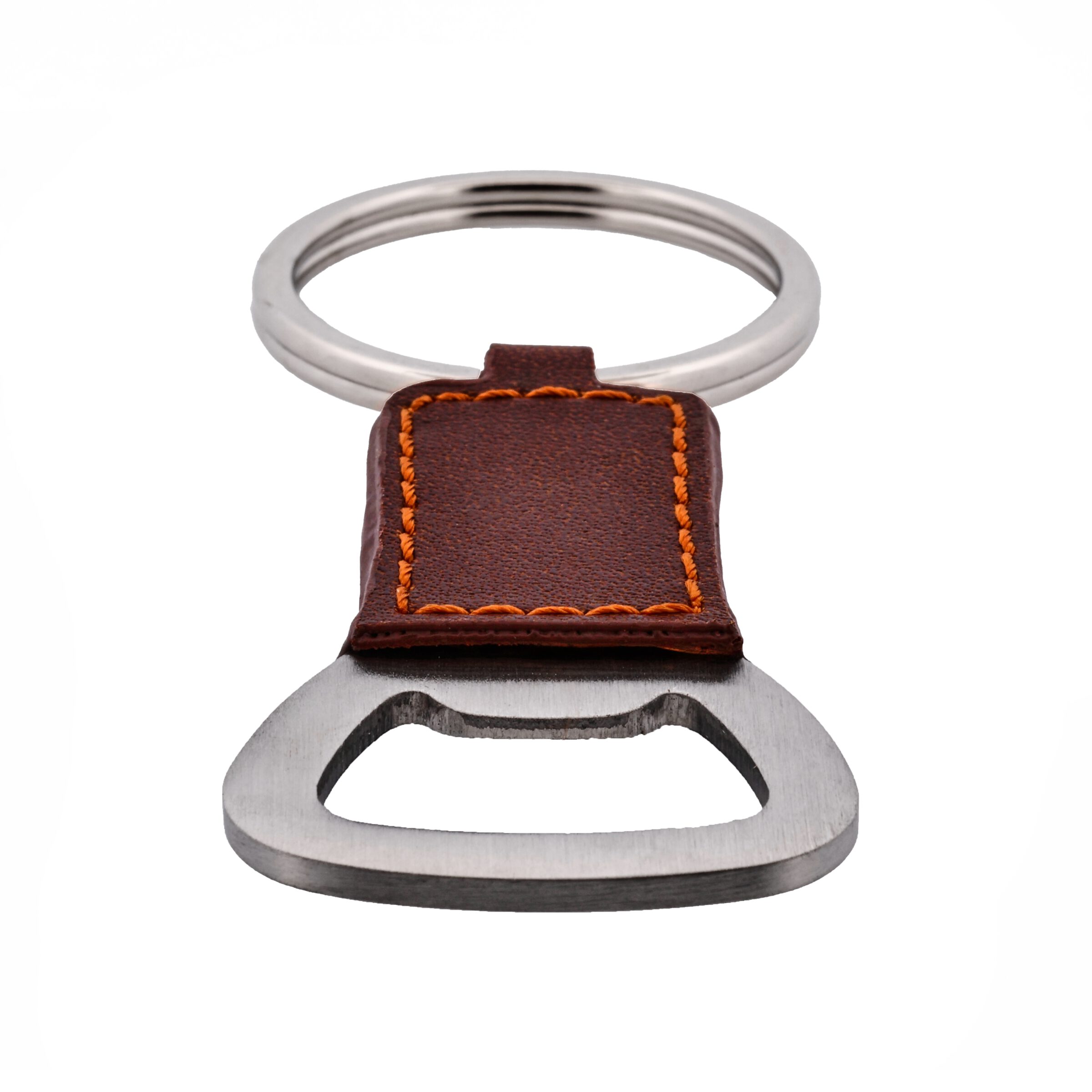 Alloy & Leather Key Ring & Bottle Opener