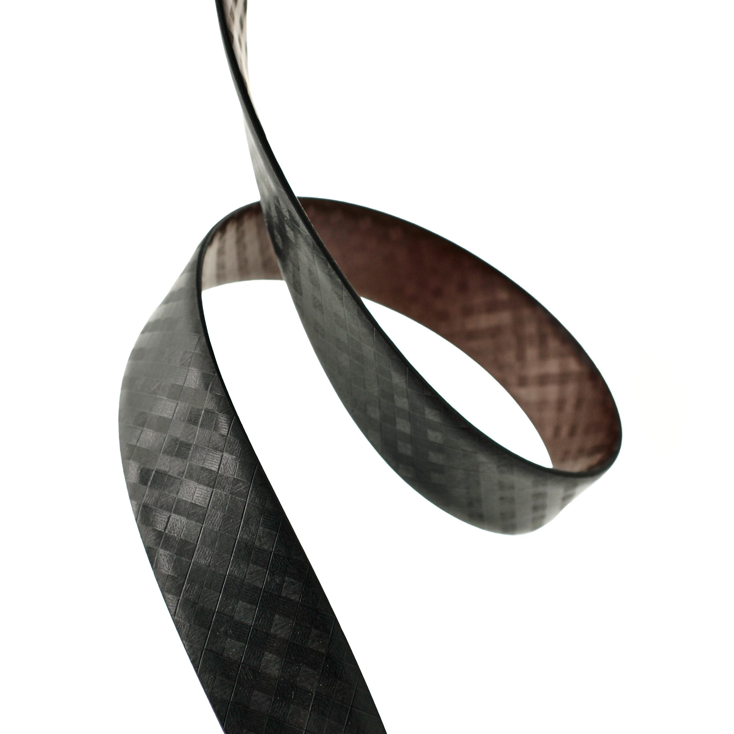 Black & Brown Spanish Leather & Cross Pattern Reversible Belt-Strap Only