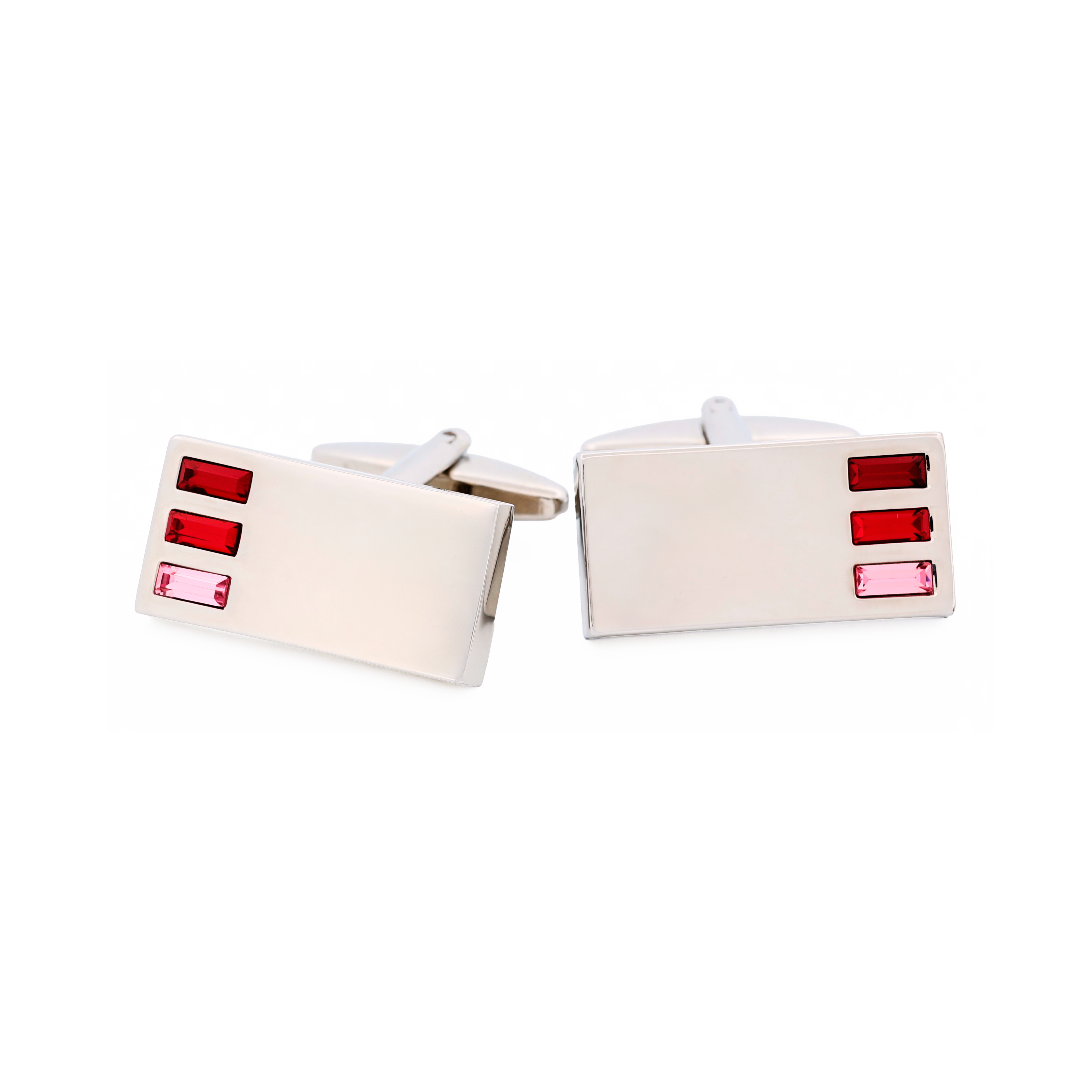 Pink Crystal Cufflinks