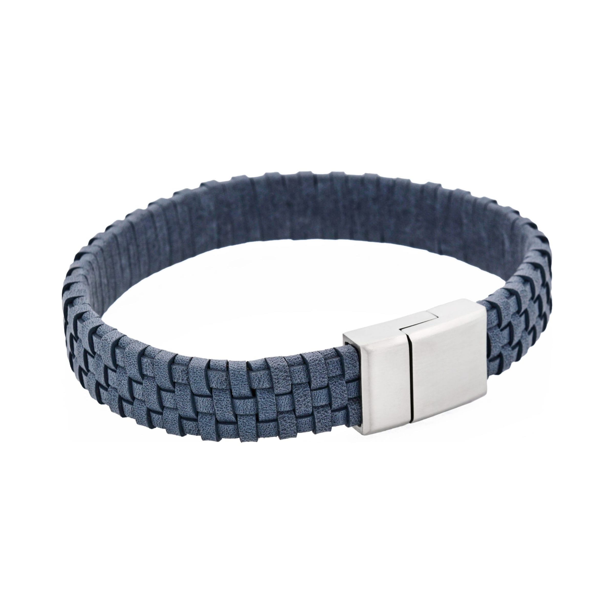Tuscan Braid Midnight Italian Leather Bracelet