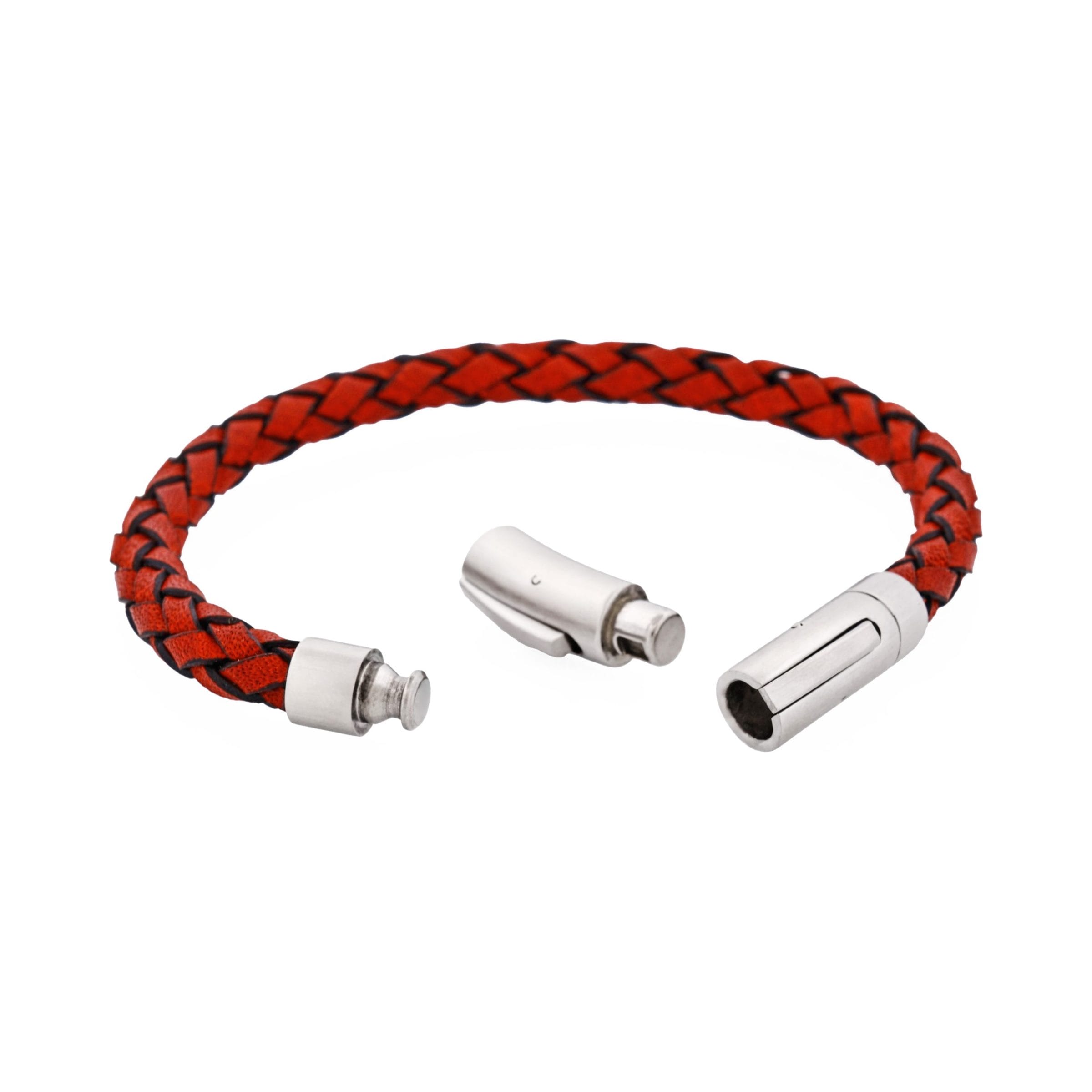 Rosso Linea Italian Leather Bracelet