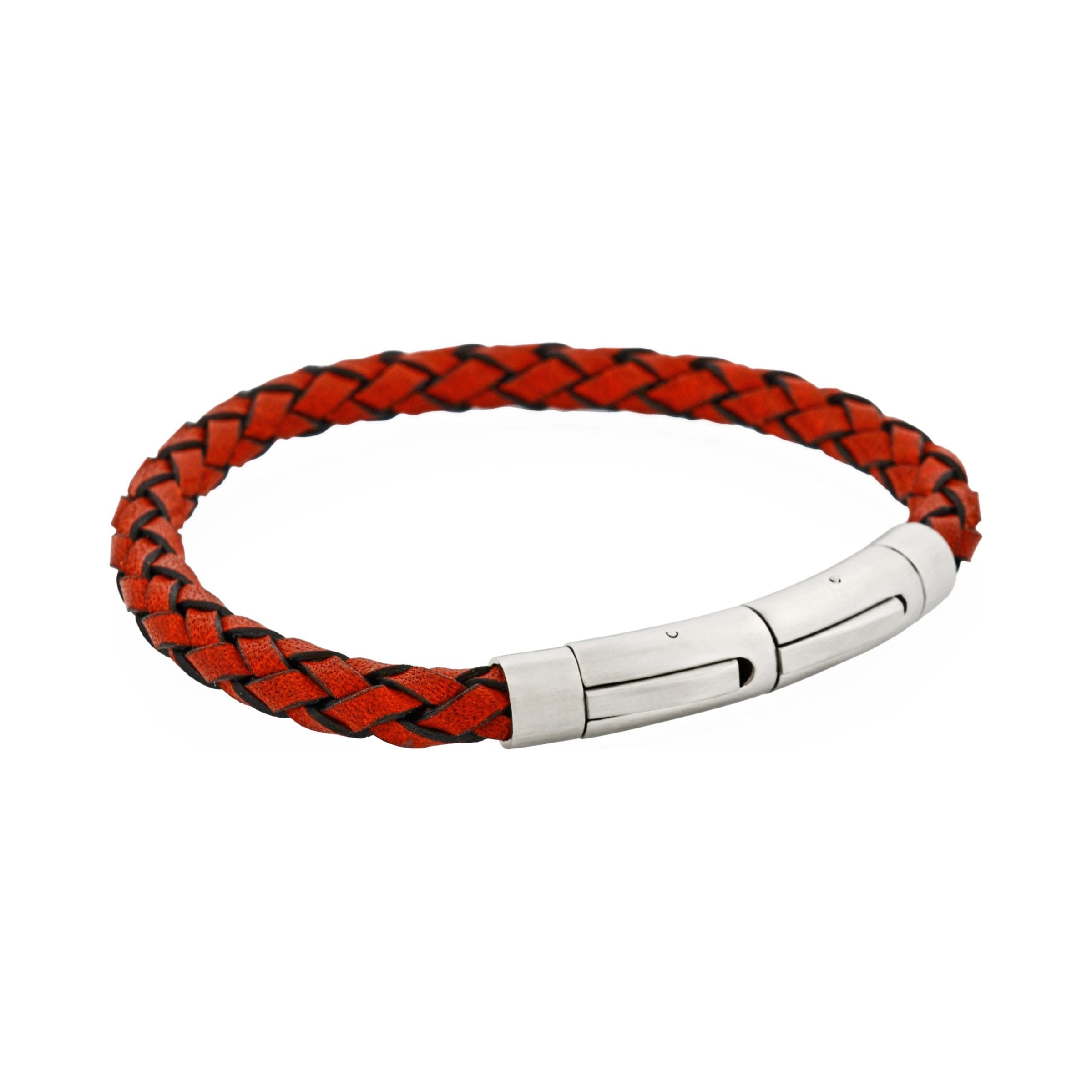 Rosso Linea Italian Leather Bracelet