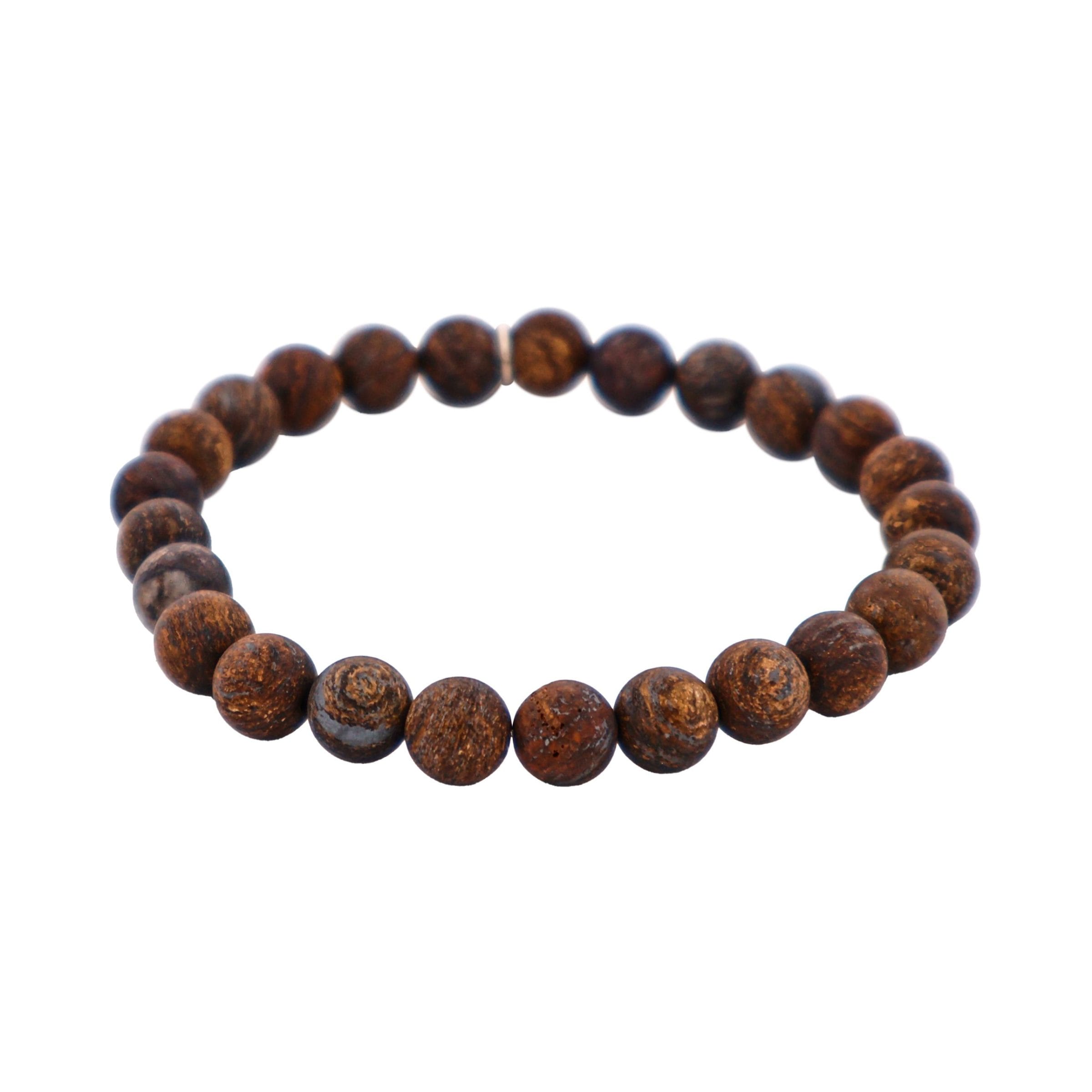 Savage Bronzite Stone Bead Bracelet