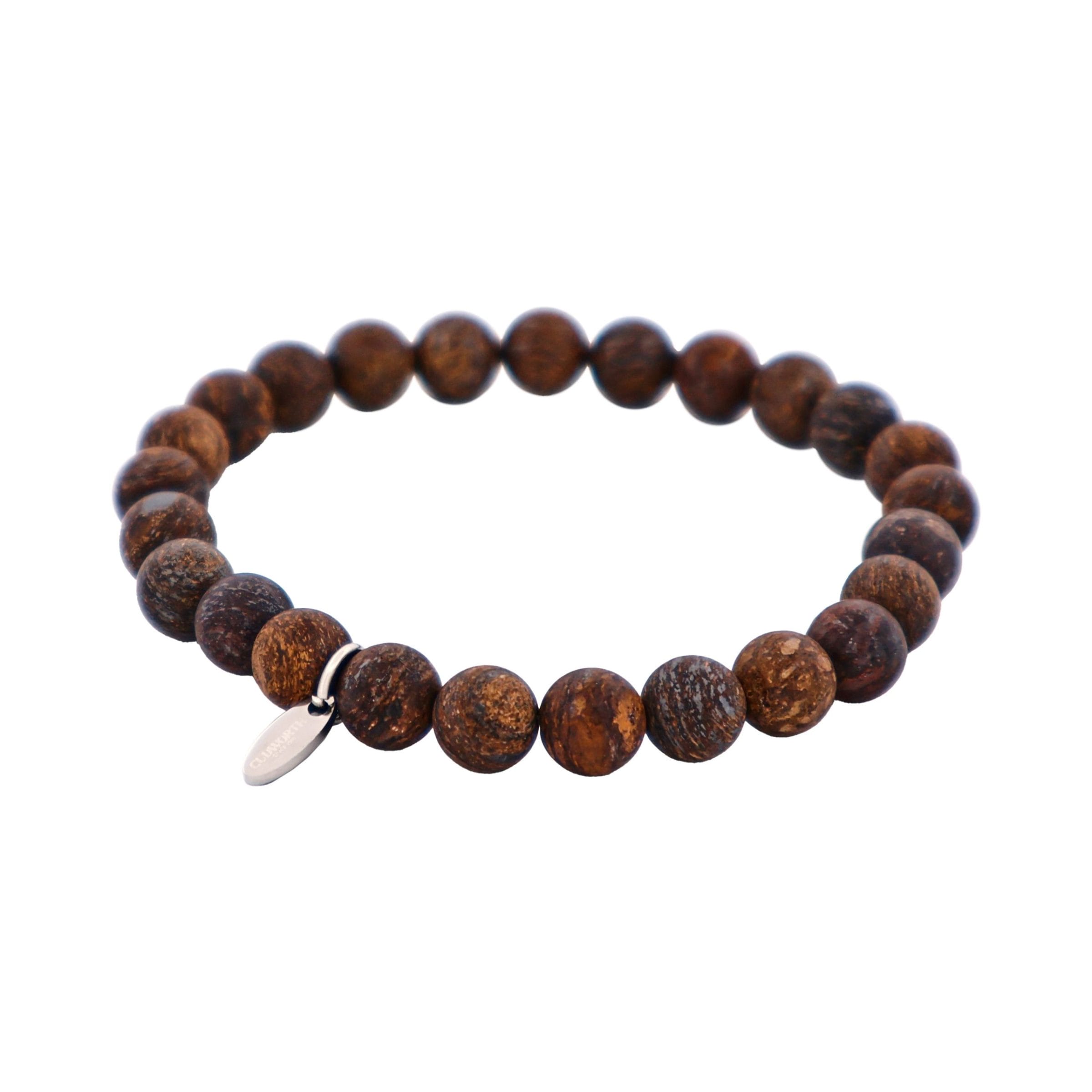 Savage Bronzite Stone Bead Bracelet