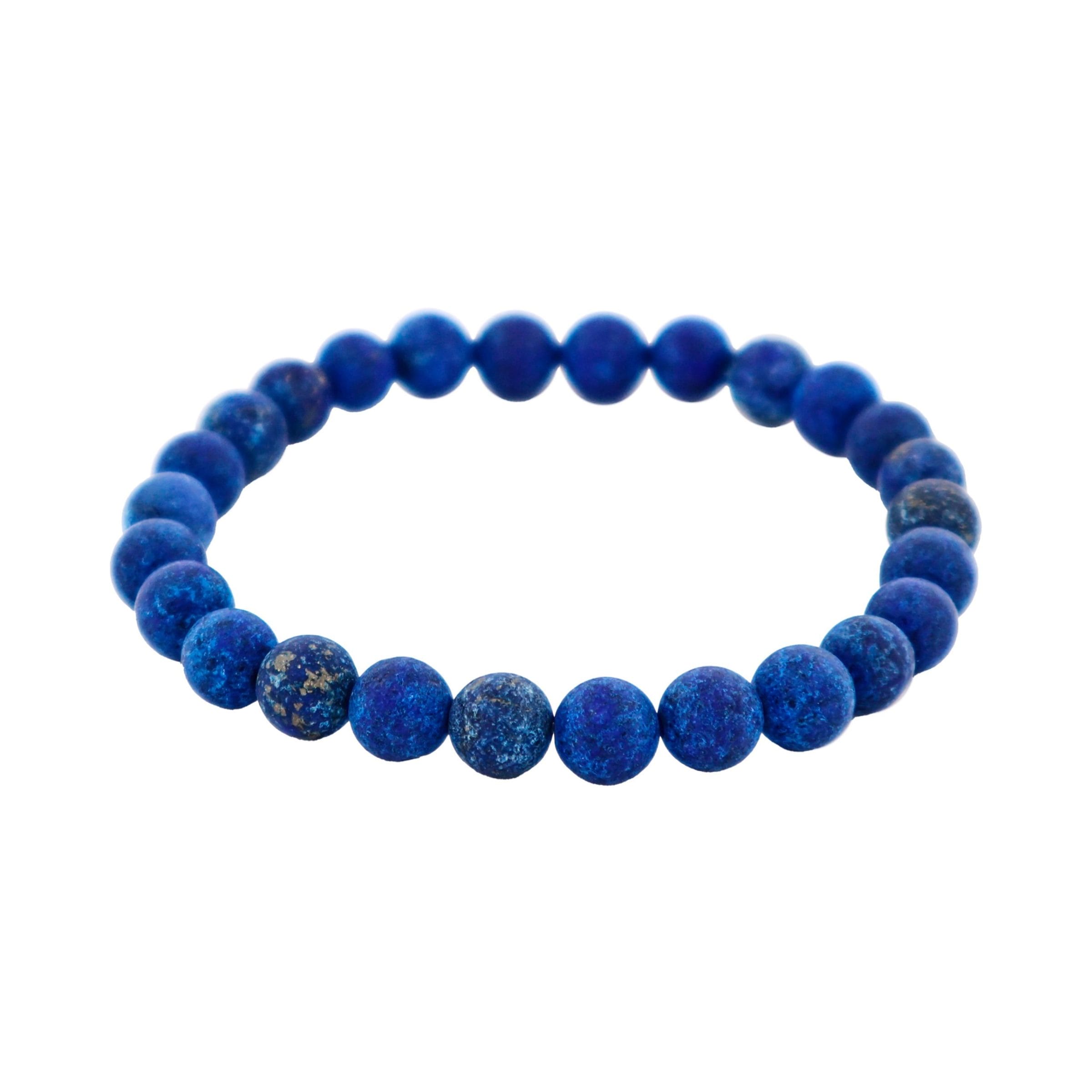 Savage Dumortierite Stone Bead Bracelet